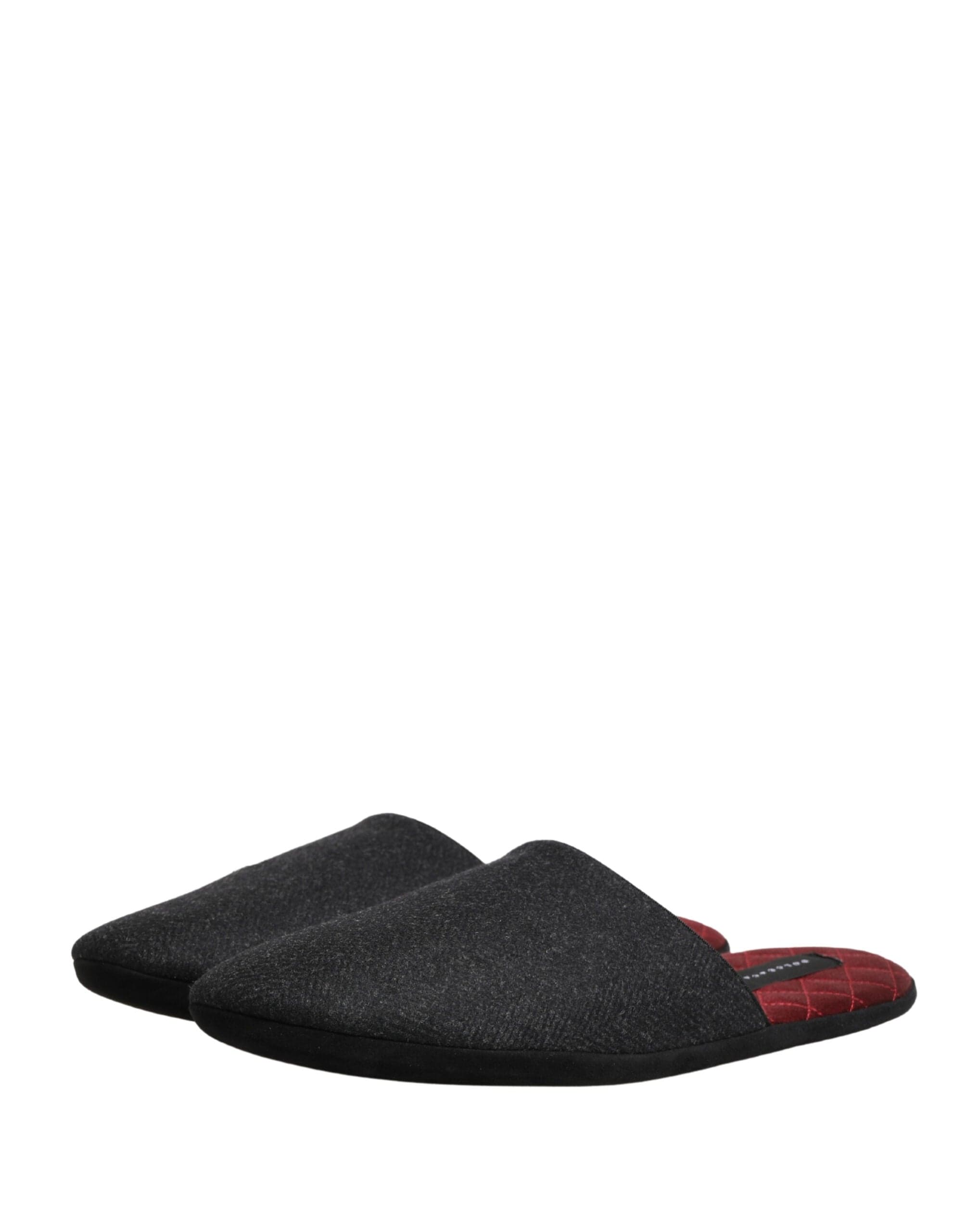 Dolce & Gabbana Grey Open-Back Slippers - alternate view