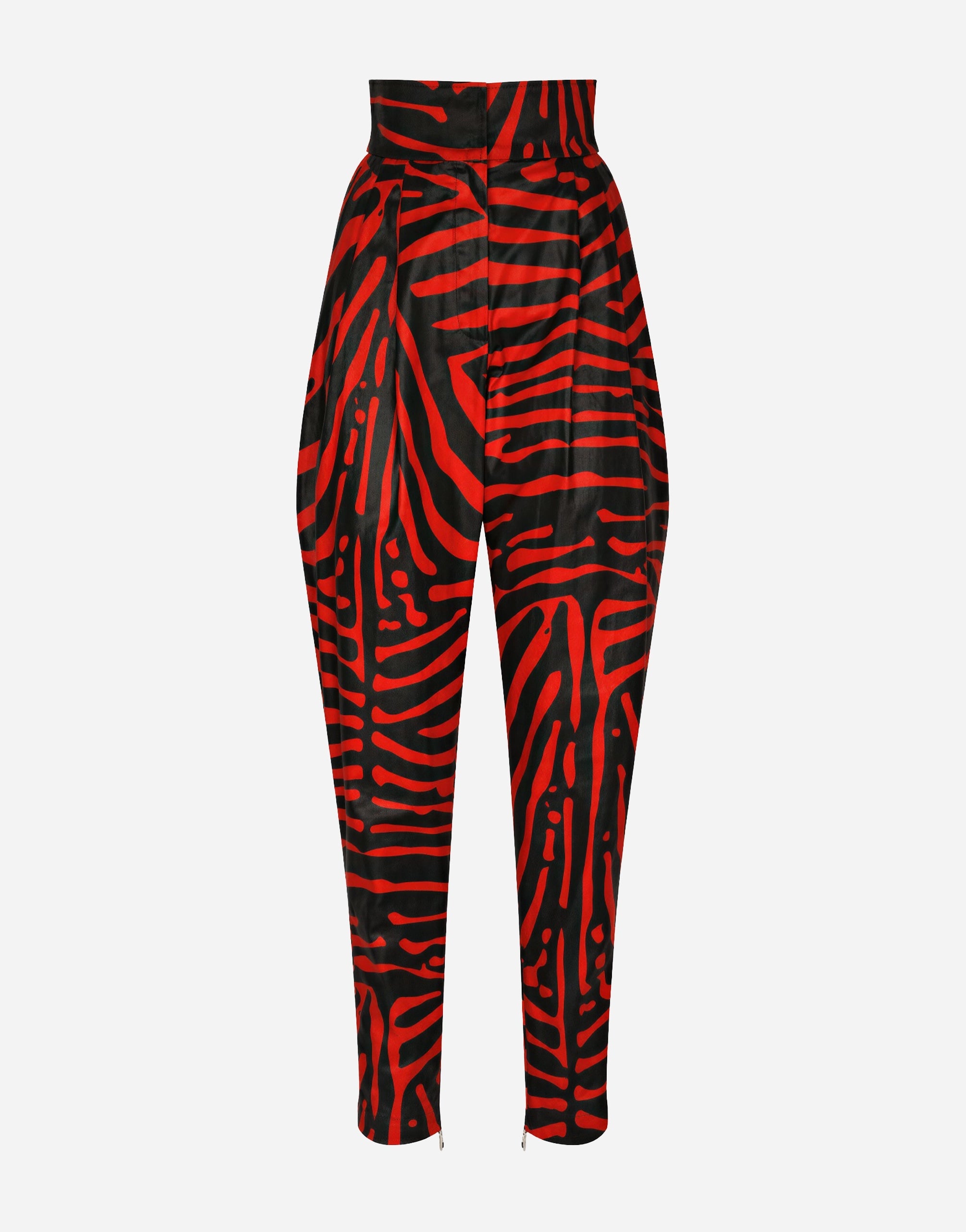 Dolce & Gabbana Zebra Print High Waist Trousers