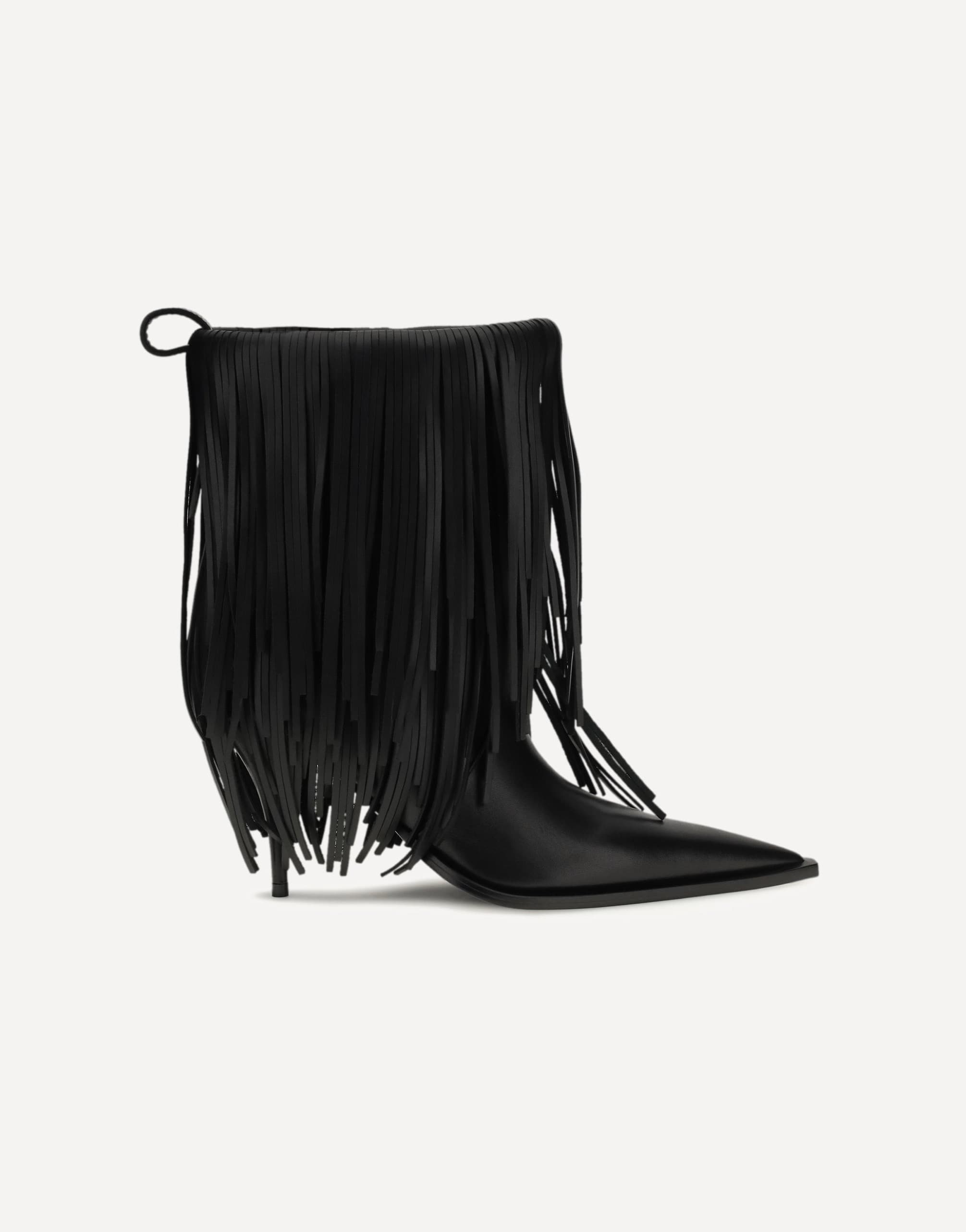Balenciaga Avenue Fringe Ankle Boots