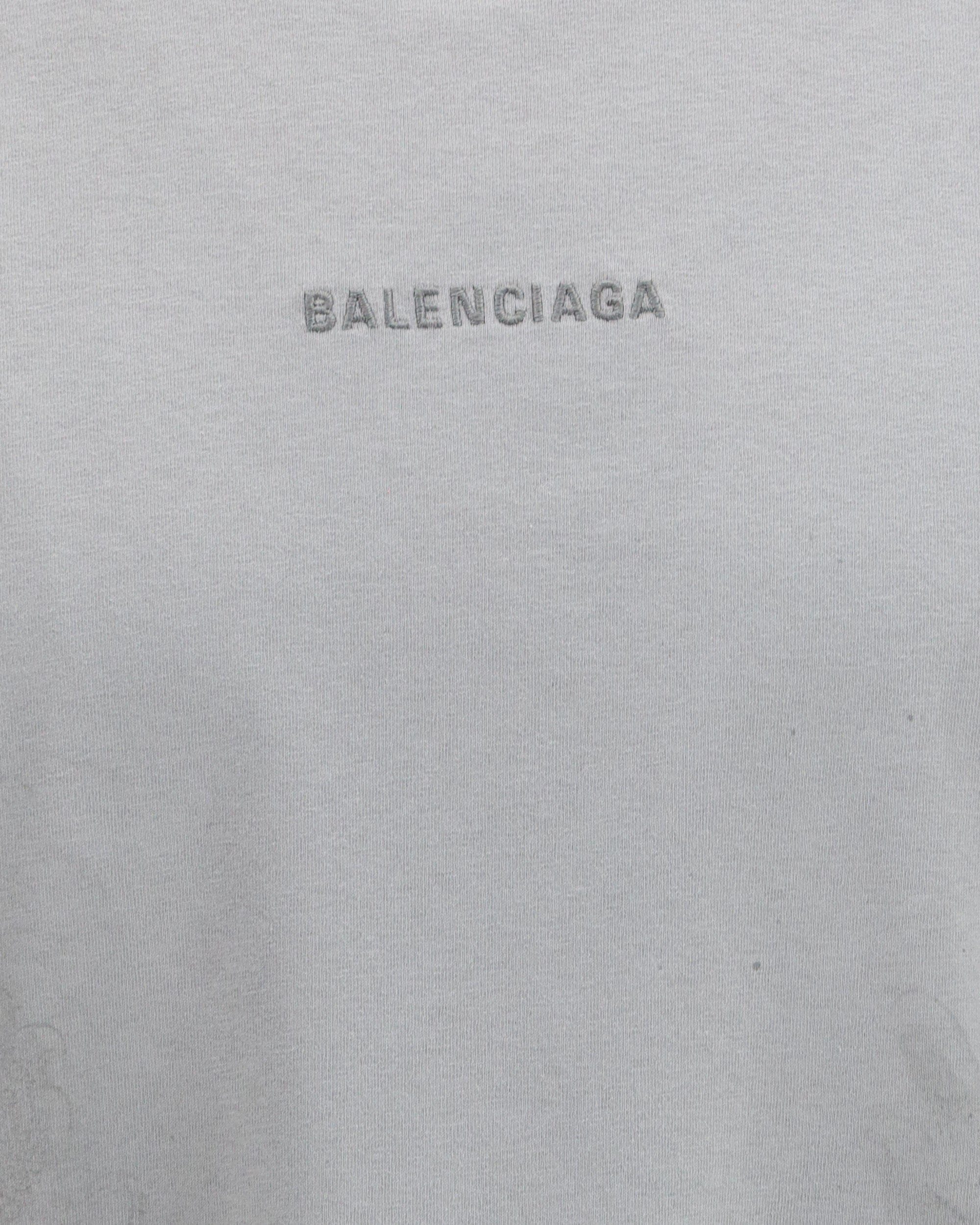 Balenciaga Back Medium Fit T-Shirt In Dry Jersey