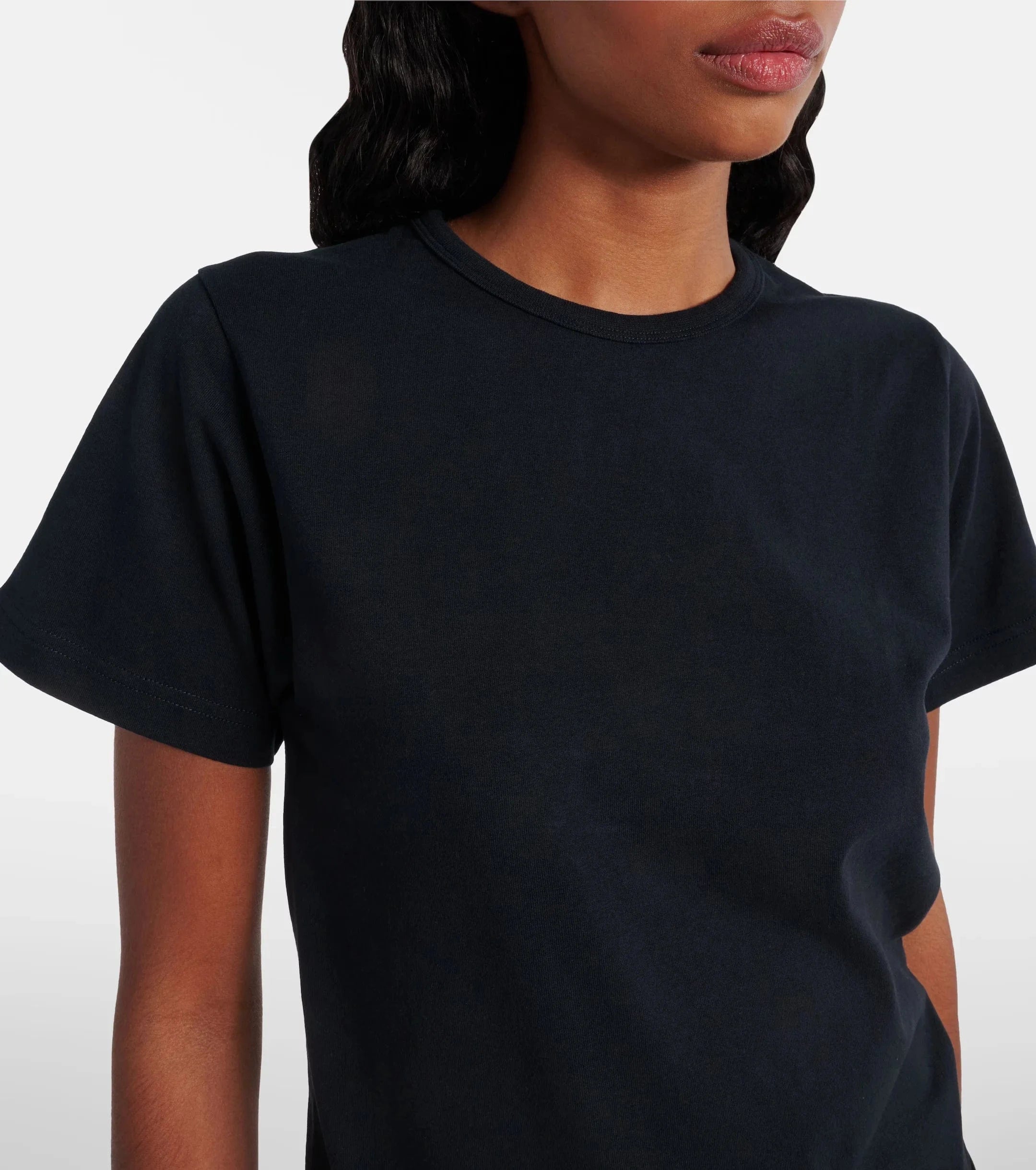 Balenciaga Belted Cotton-Blend Jersey Mini Dress