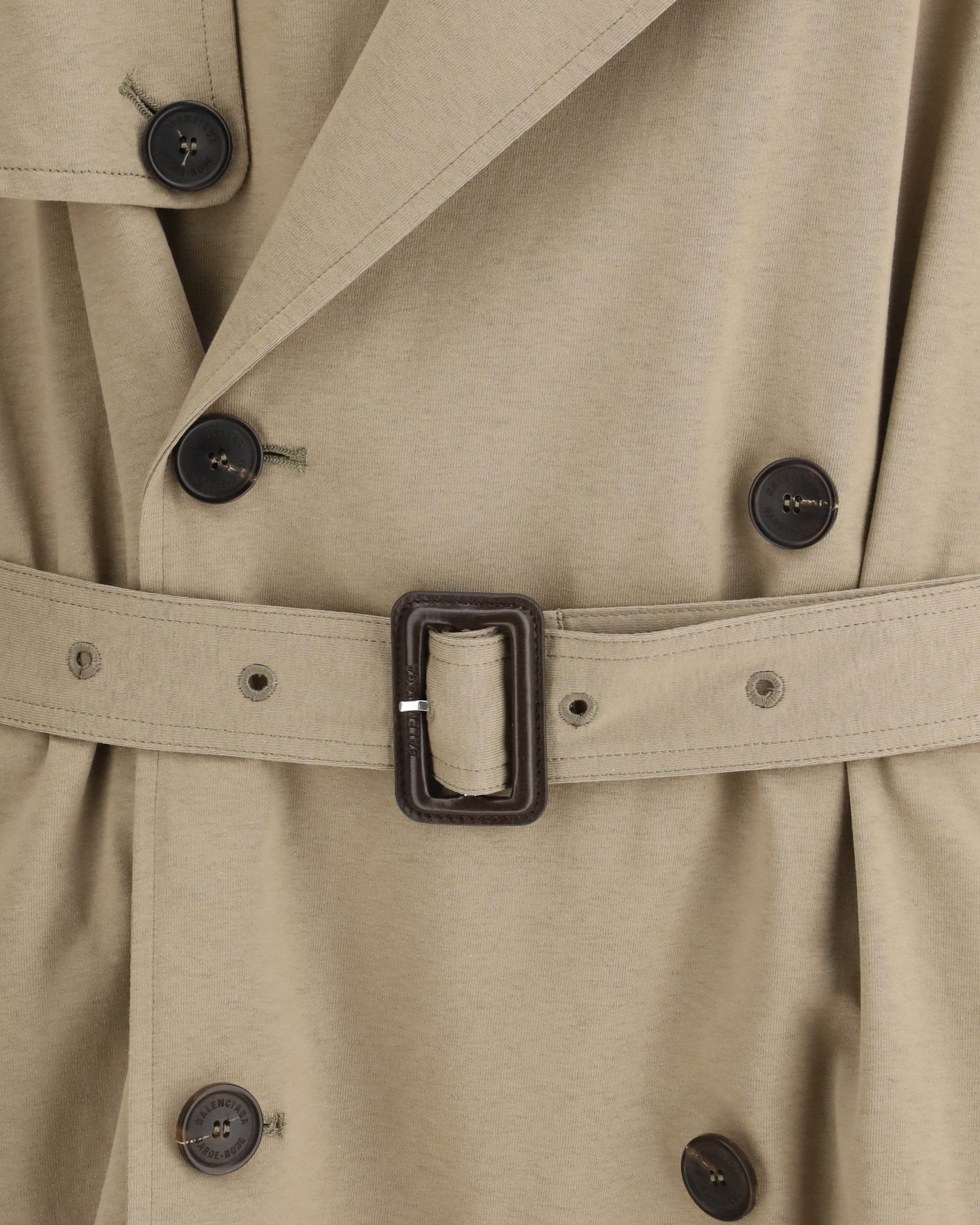 Balenciaga Belted Double-Breasted Trench Coat