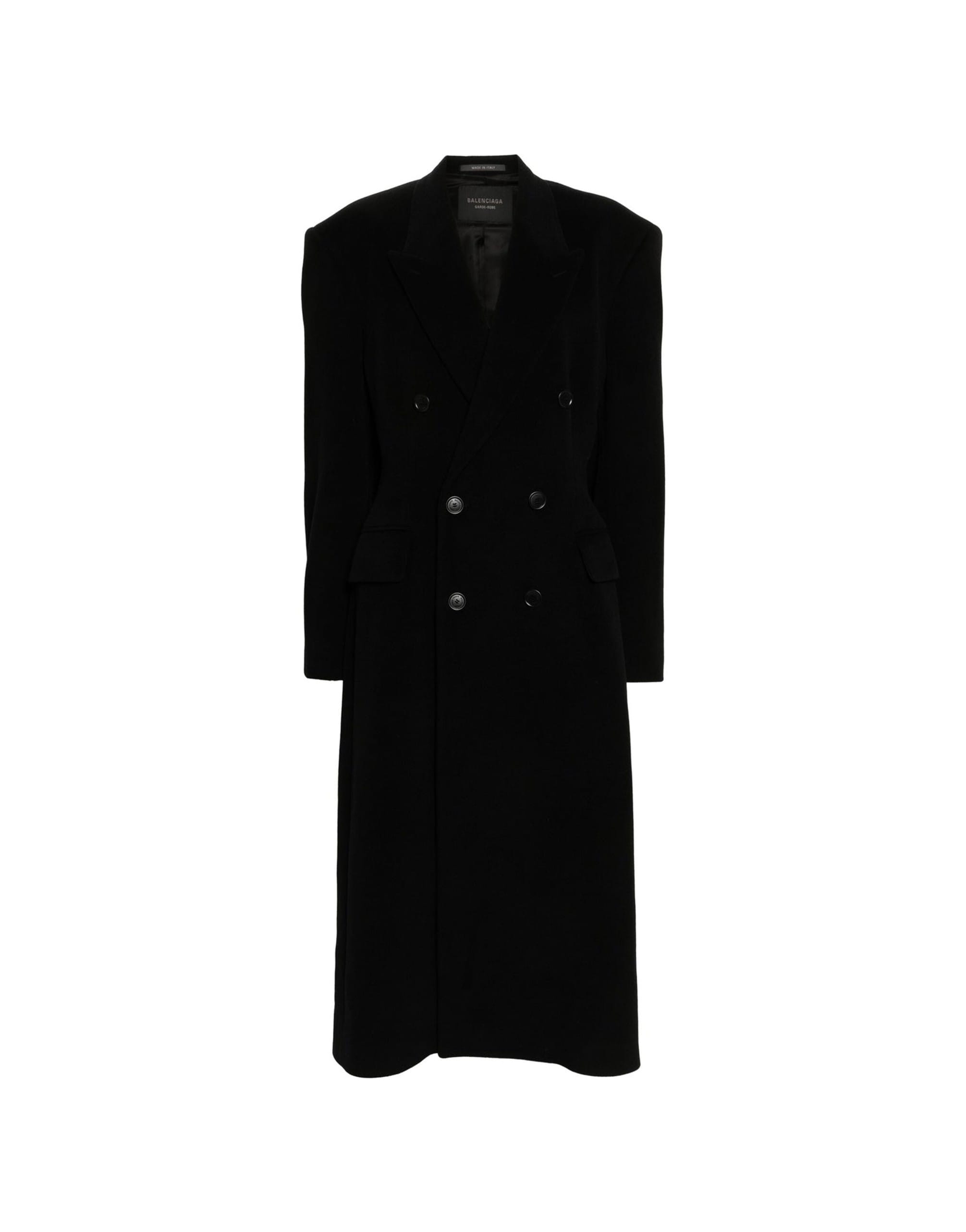 Balenciaga Cashmere And Wool Cinched Coat