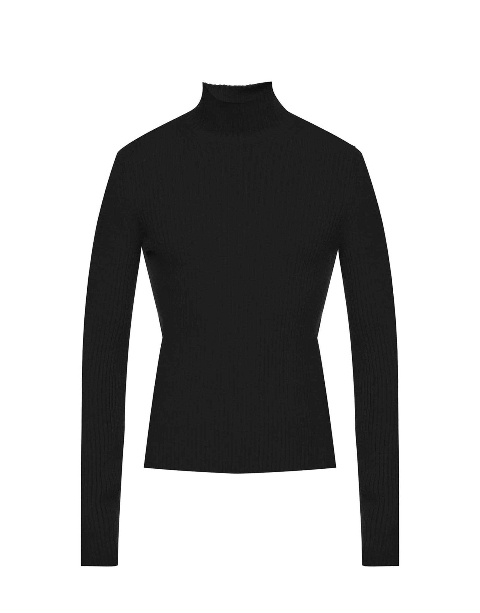 Balenciaga Cashmere Blend Rib Knit Turtleneck