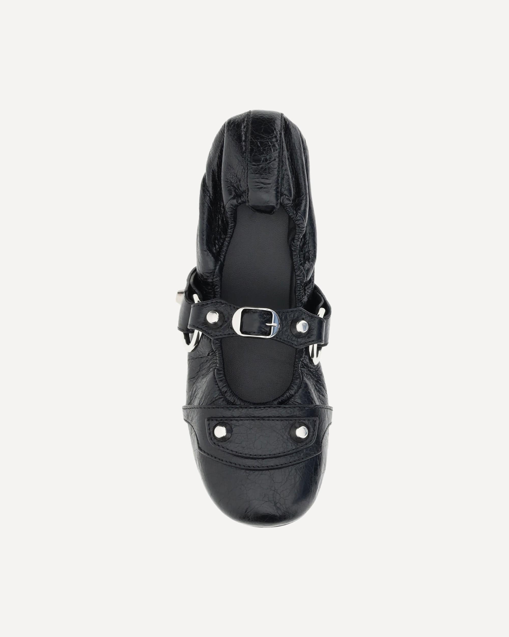 Balenciaga City Ballerinas Leather Flats