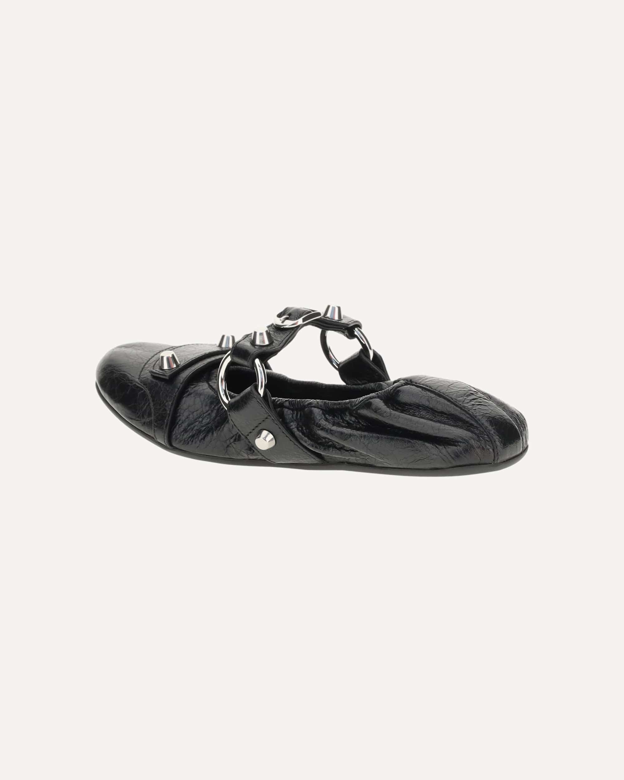 Balenciaga City Ballerinas Leather Flats