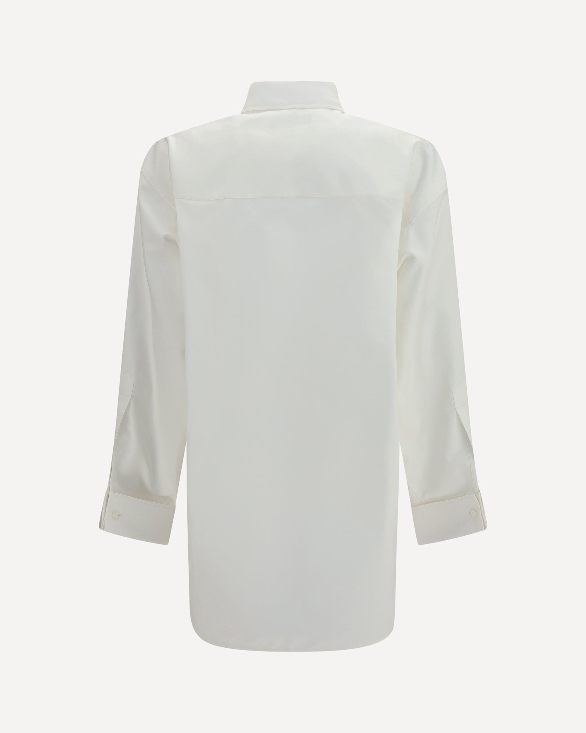 Balenciaga Classic Shirt In Silk Poplin And Cotton Organdy - alternate view