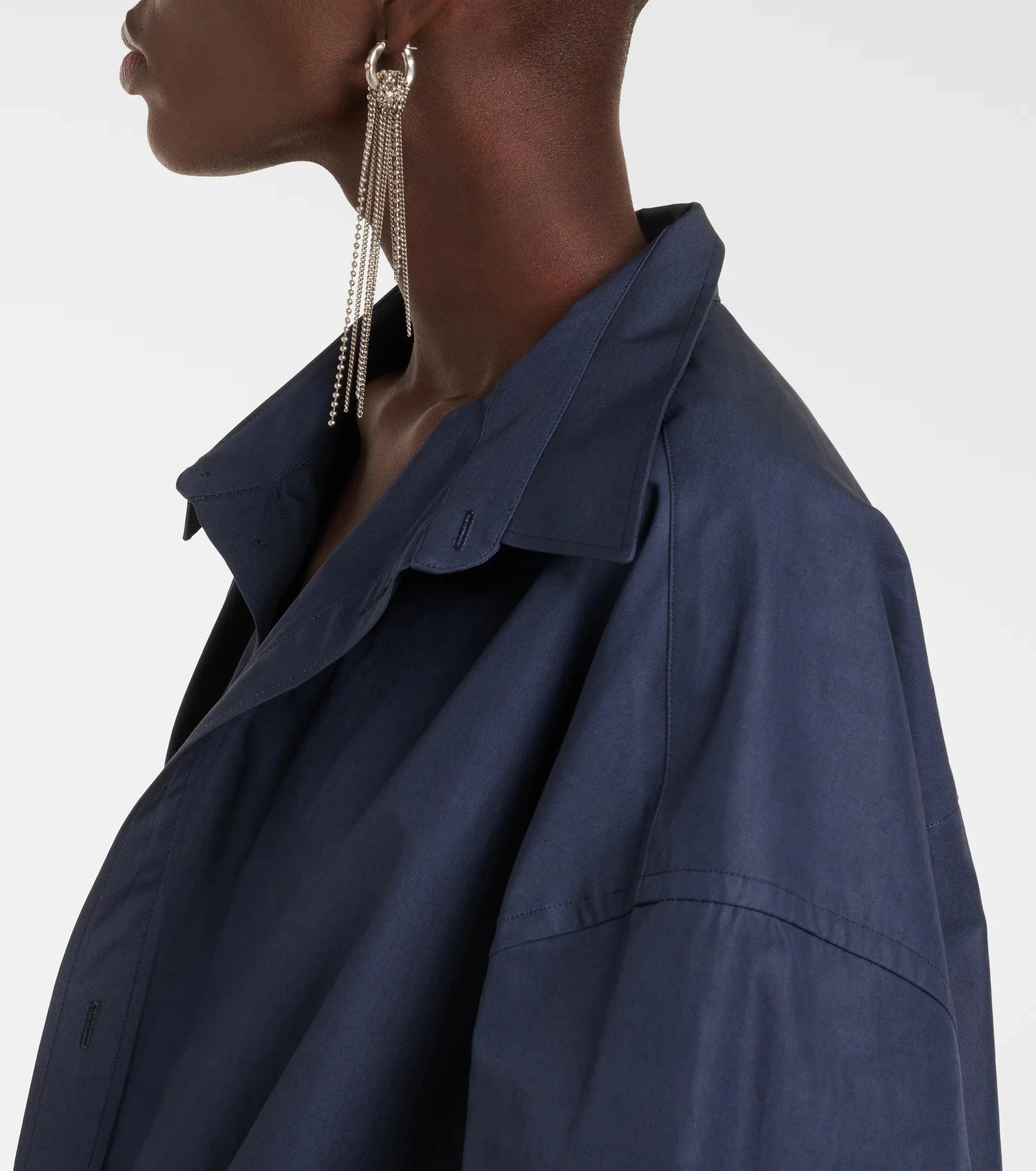 Balenciaga Cotton Poplin Shirt Dress