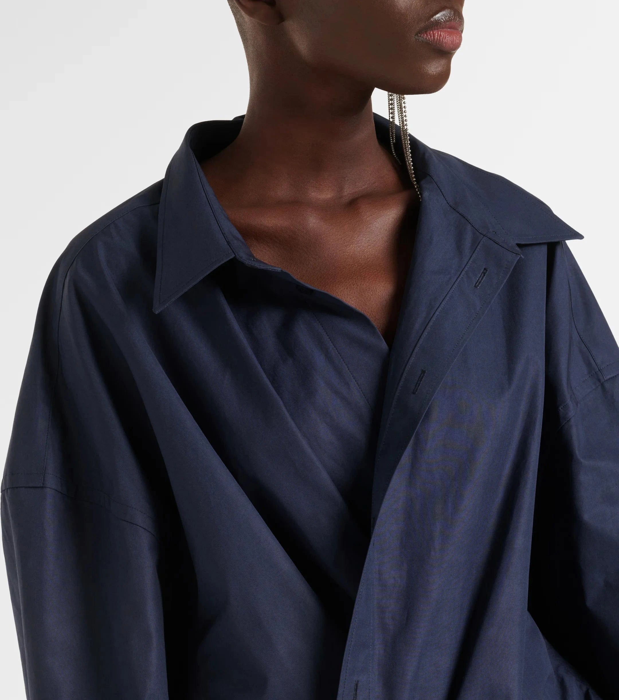 Balenciaga Cotton Poplin Shirt Dress