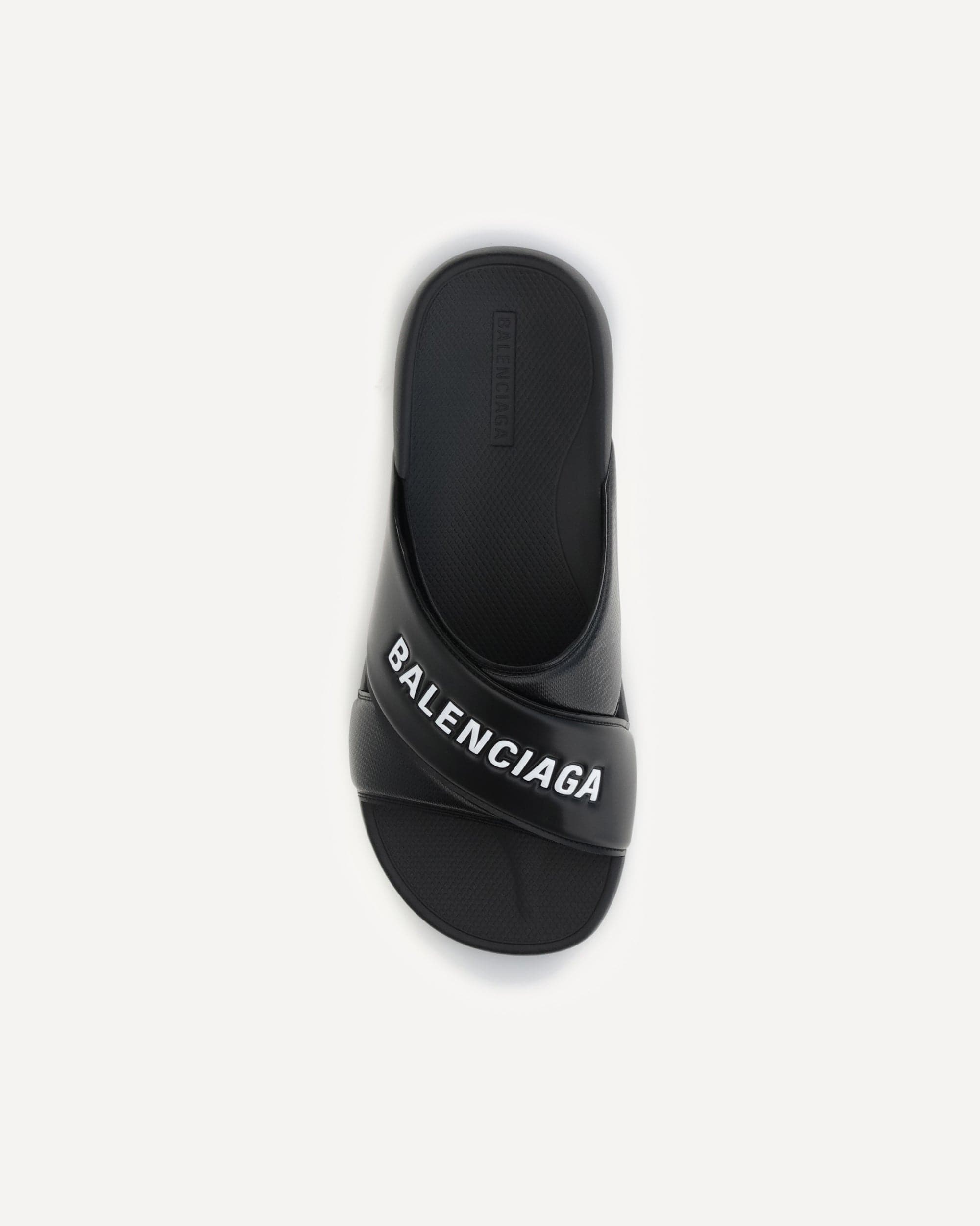 Balenciaga Balenciaga Cross-Logo Rubber Slides