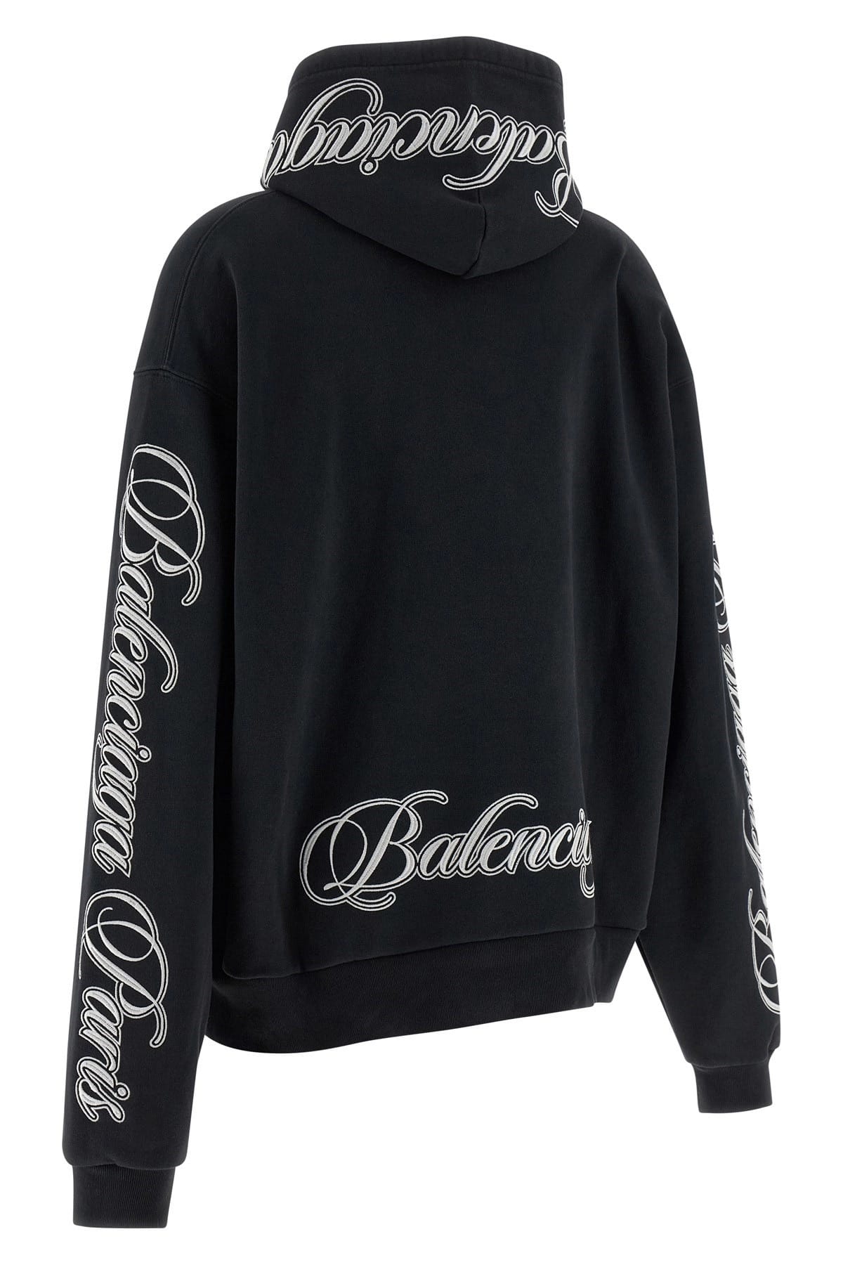 Balenciaga Balenciaga Cursive Embroidered Hoodie