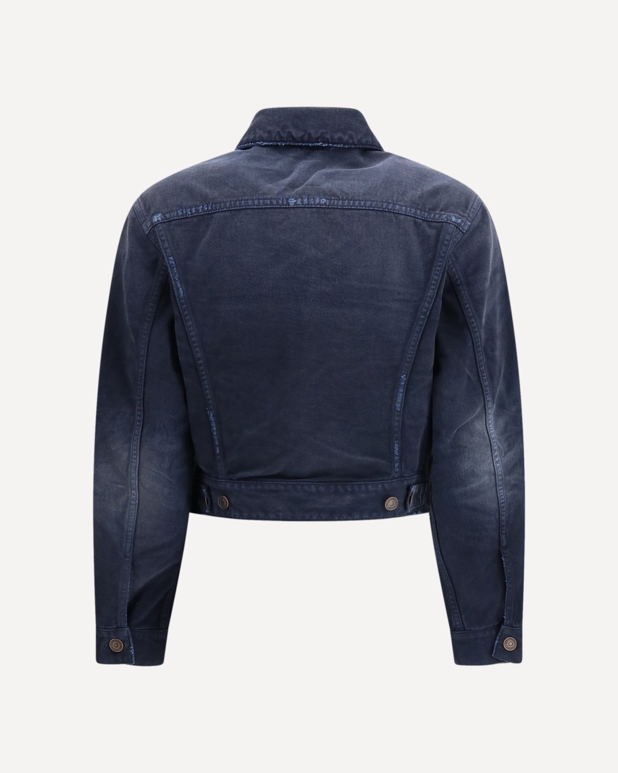 Balenciaga Curved-Waist Trucker Jacket - alternate view