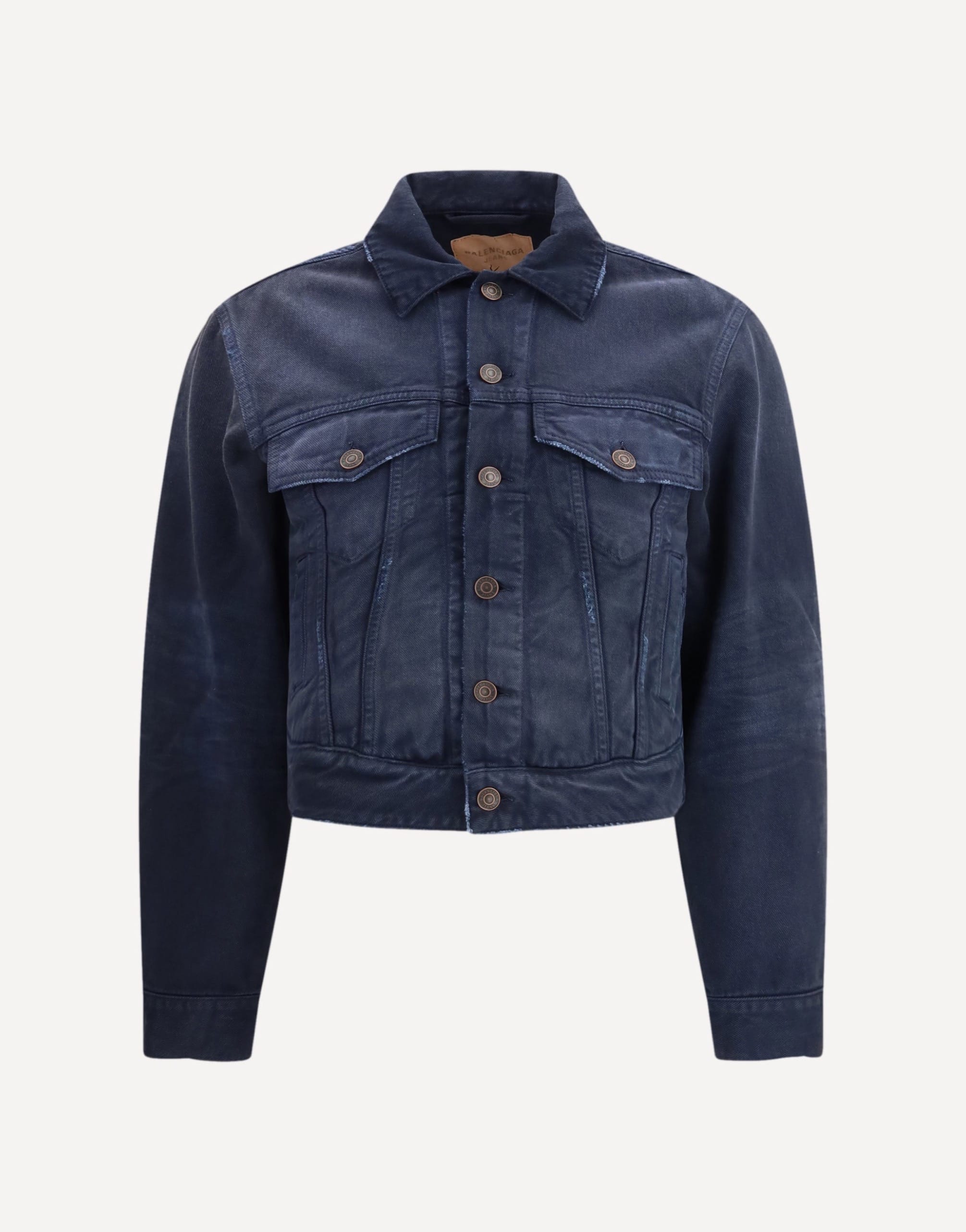 Balenciaga Curved-Waist Trucker Jacket