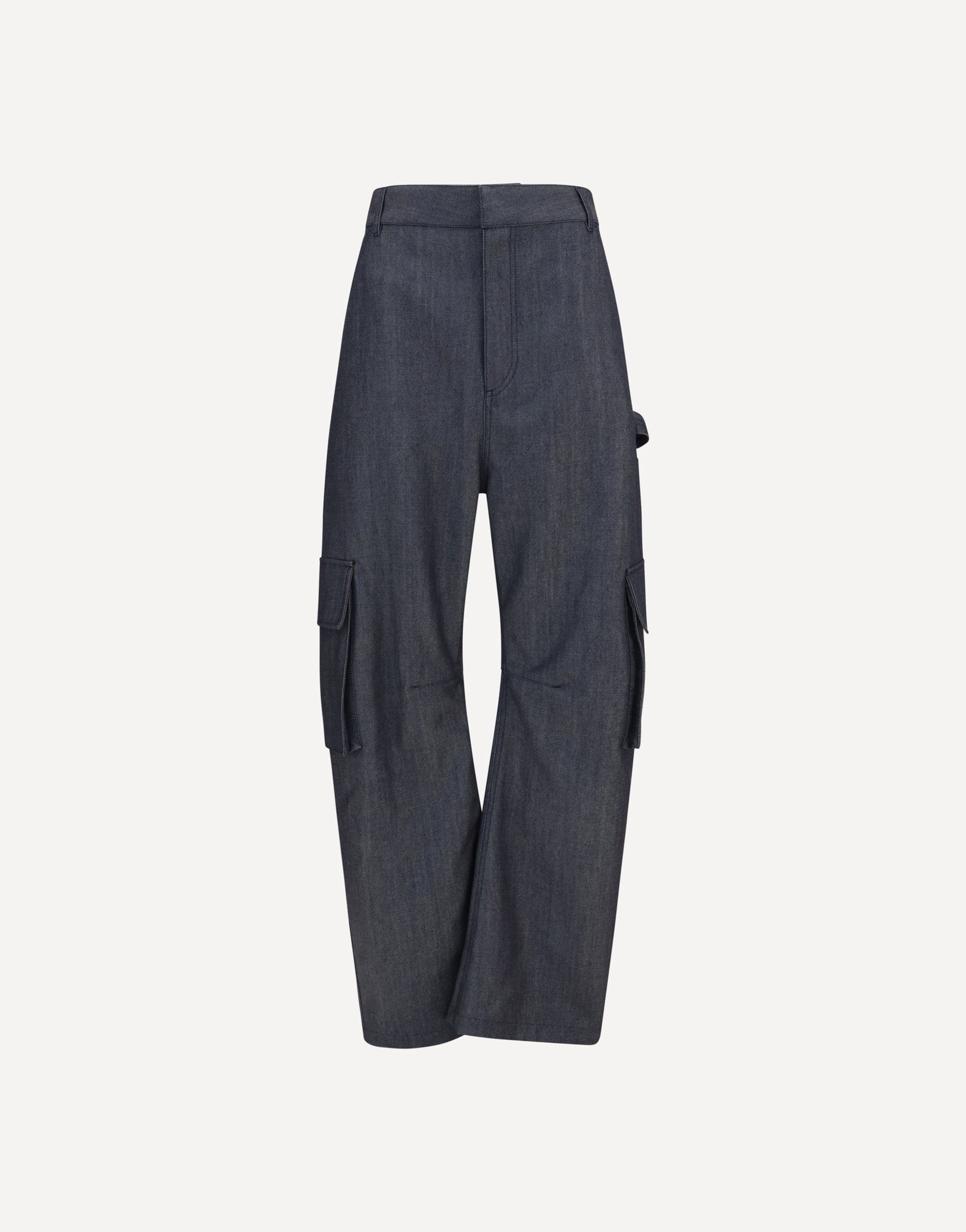 Balenciaga Balenciaga Denim Print Cargo Pants