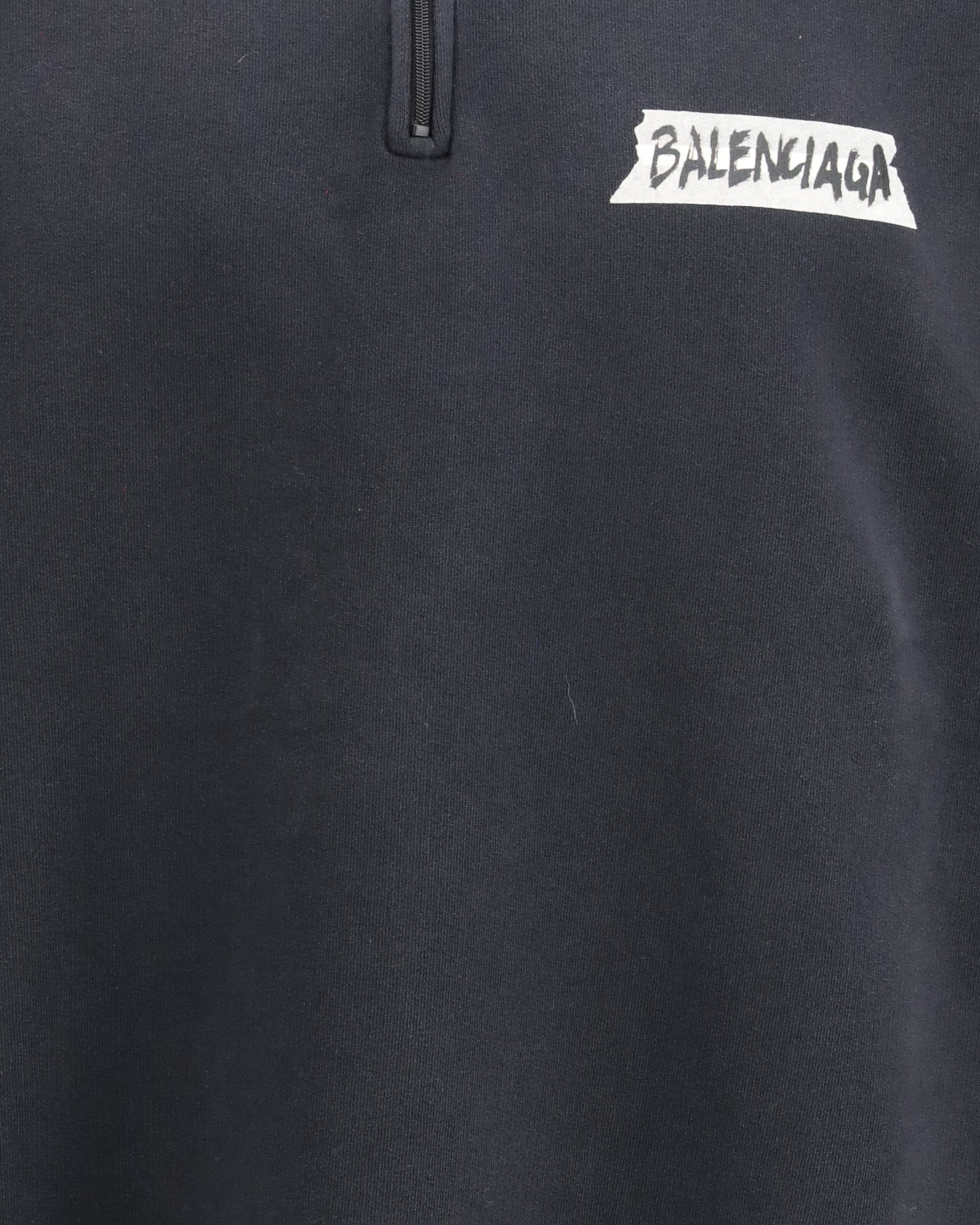 Balenciaga Distressed Zipped Sweatshirt