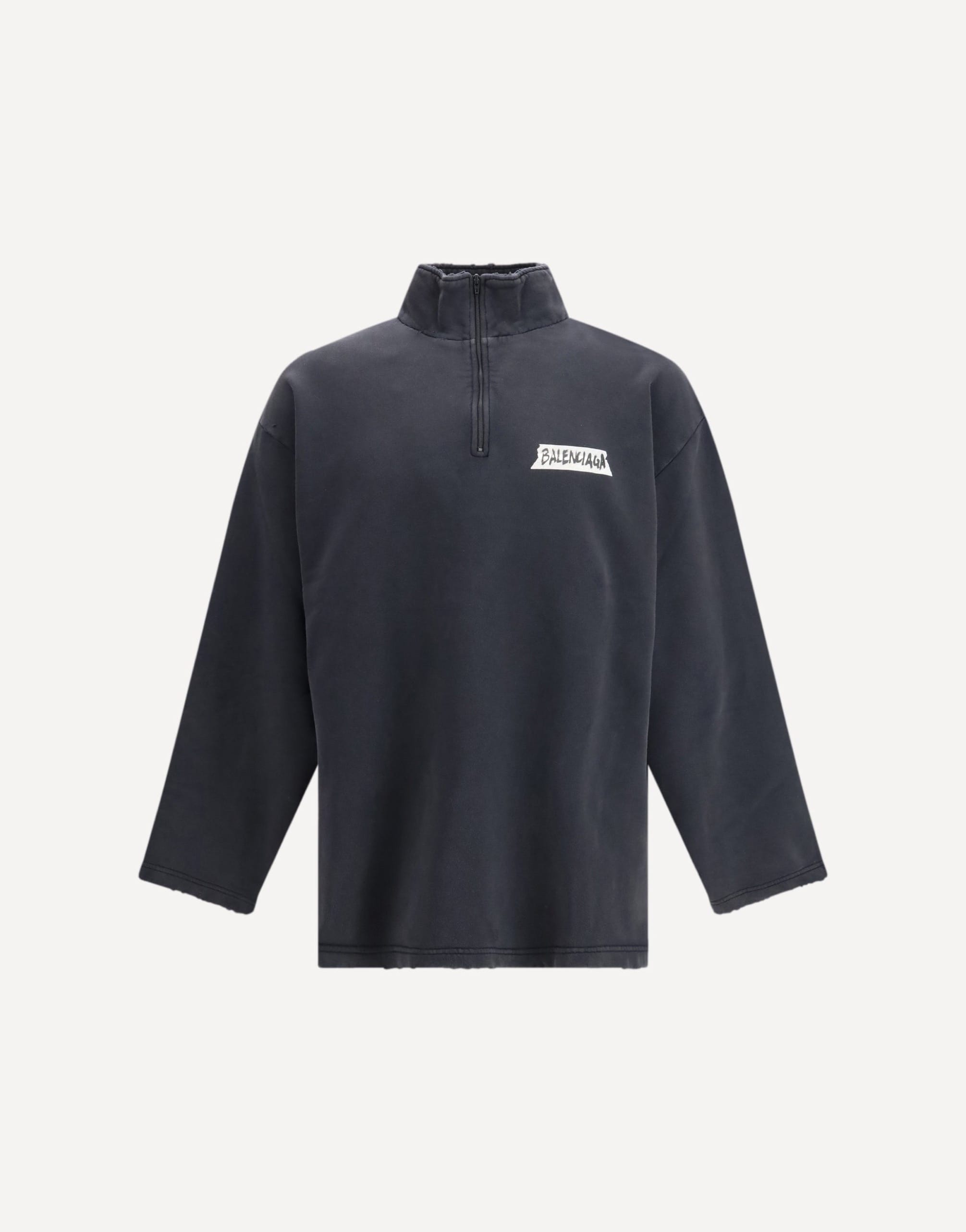 Balenciaga Distressed Zipped Sweatshirt