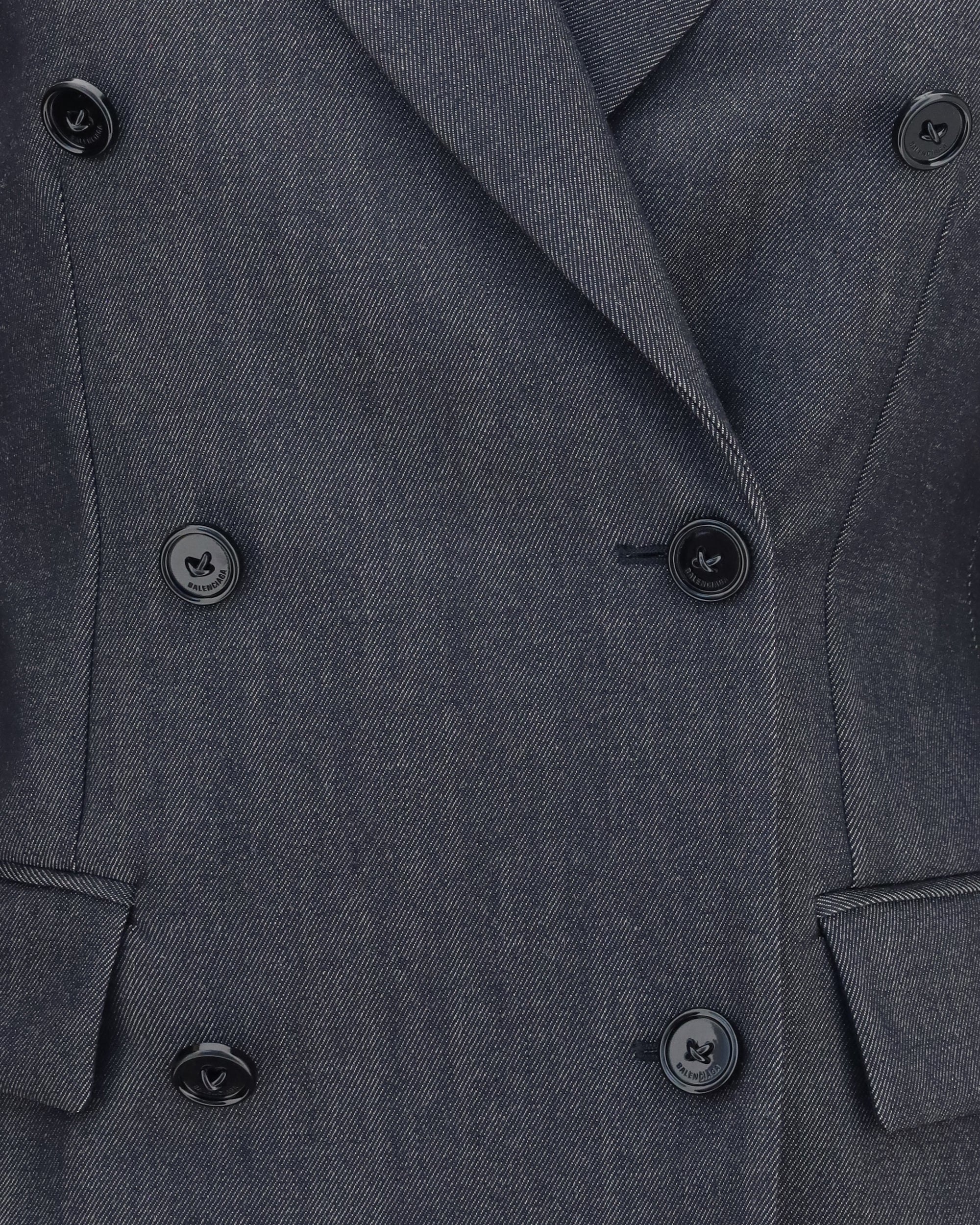 Balenciaga Double-Breasted Wool Blazer Double Breasted