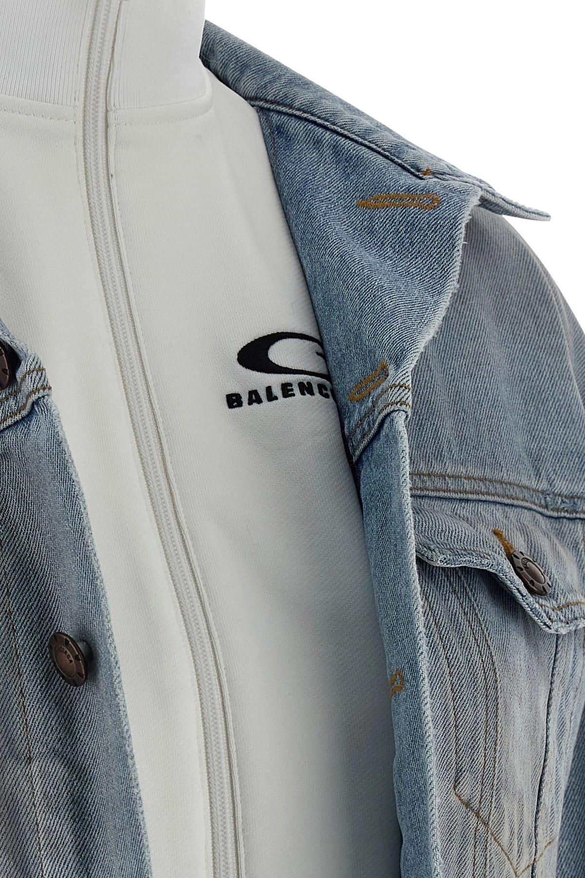 Balenciaga Balenciaga Double Layer Denim Jacket