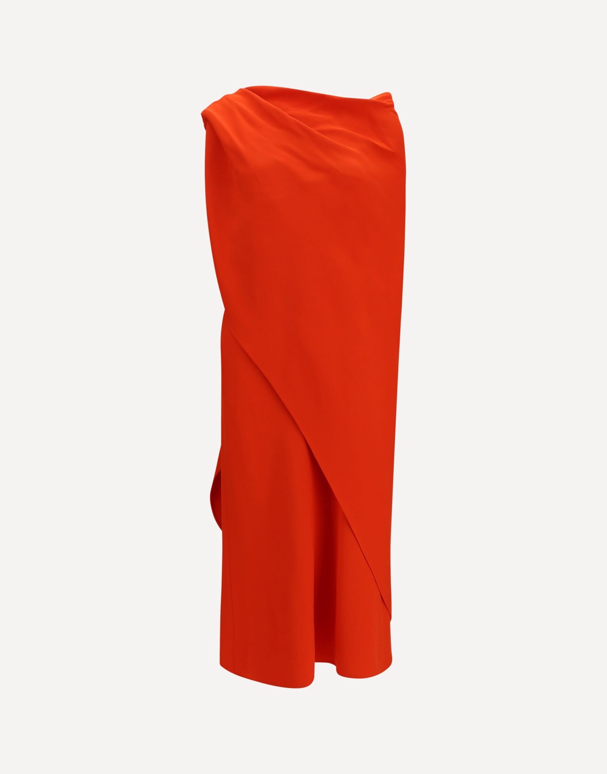 Balenciaga Draped Silk Maxi Dress