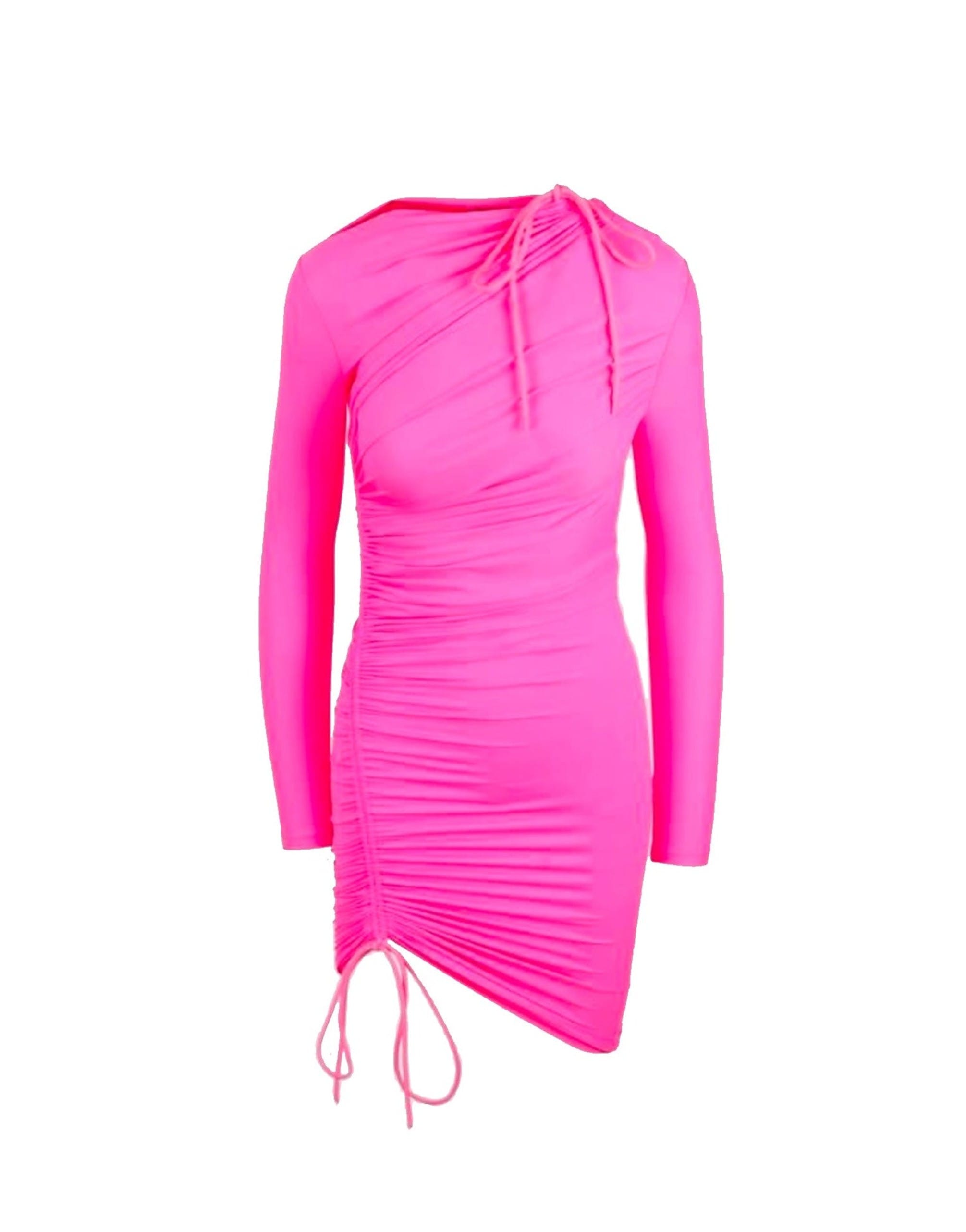 Balenciaga Drawstring Mini Dress