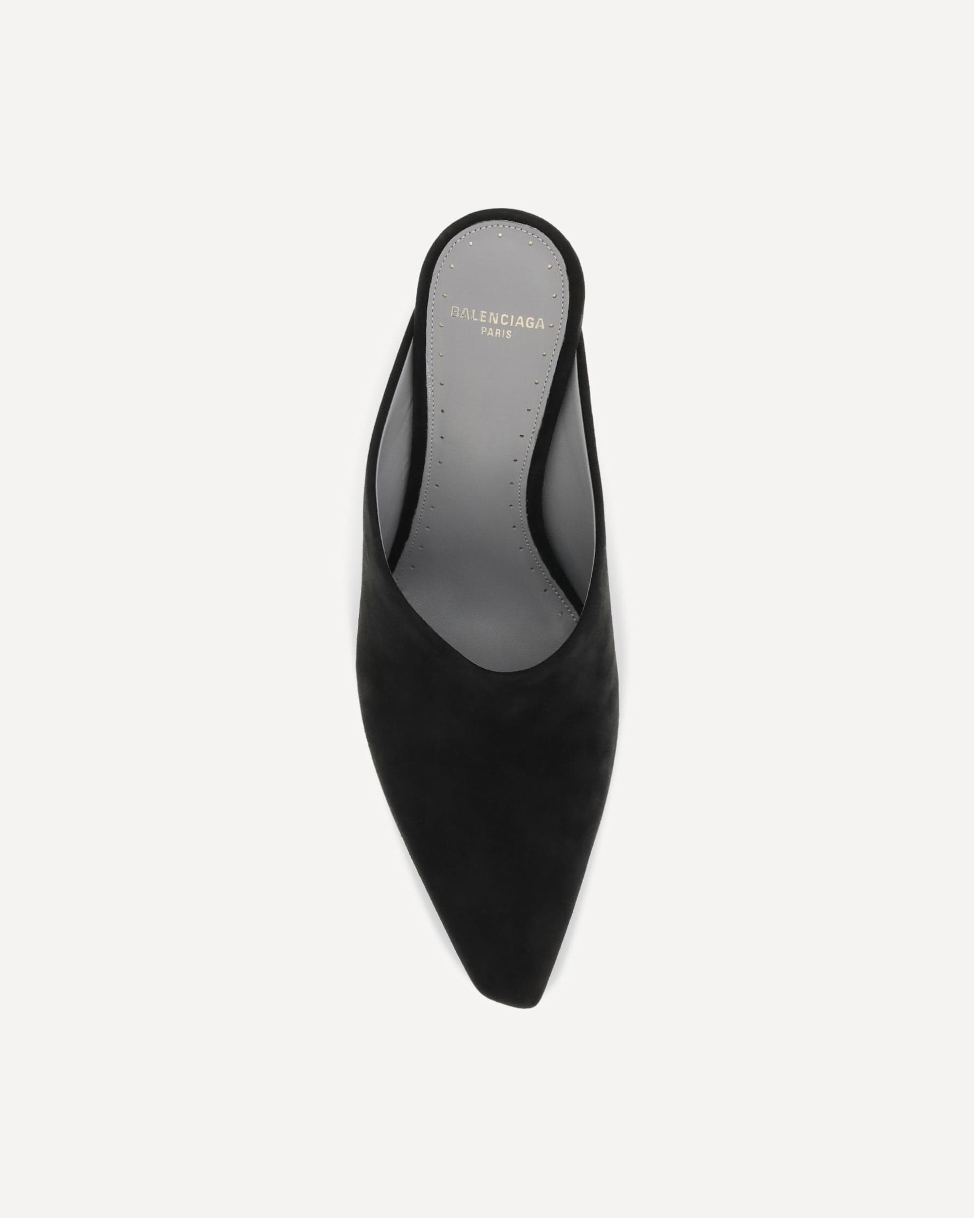 Balenciaga Duchesse Suede Mule Pumps