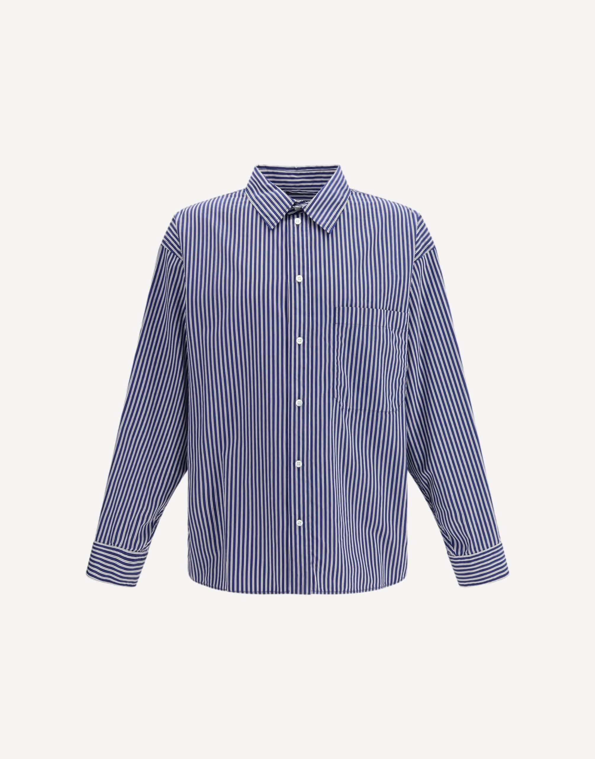 Balenciaga Embroidered Poplin Oversized Shirt