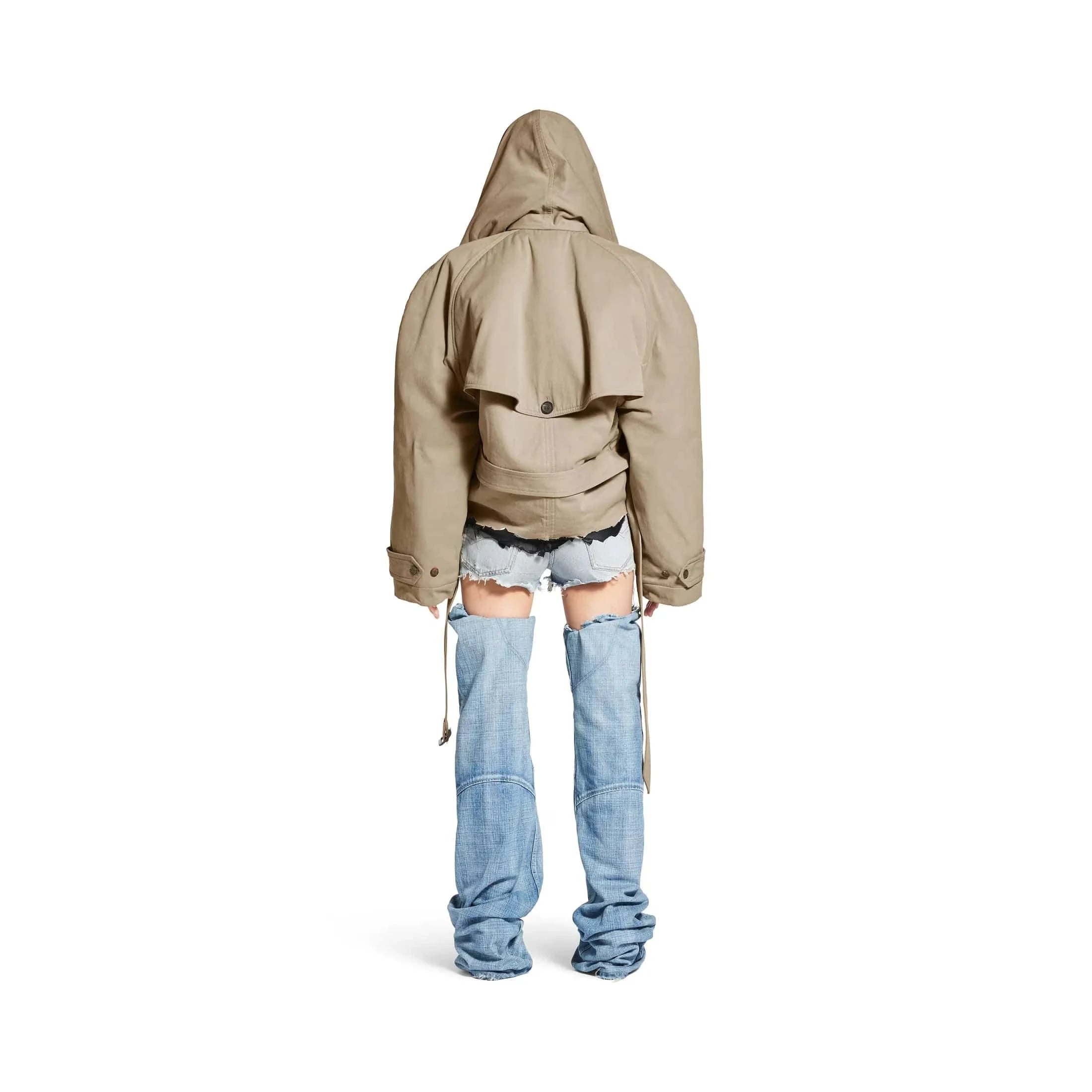 Balenciaga Flipped Hooded Trench