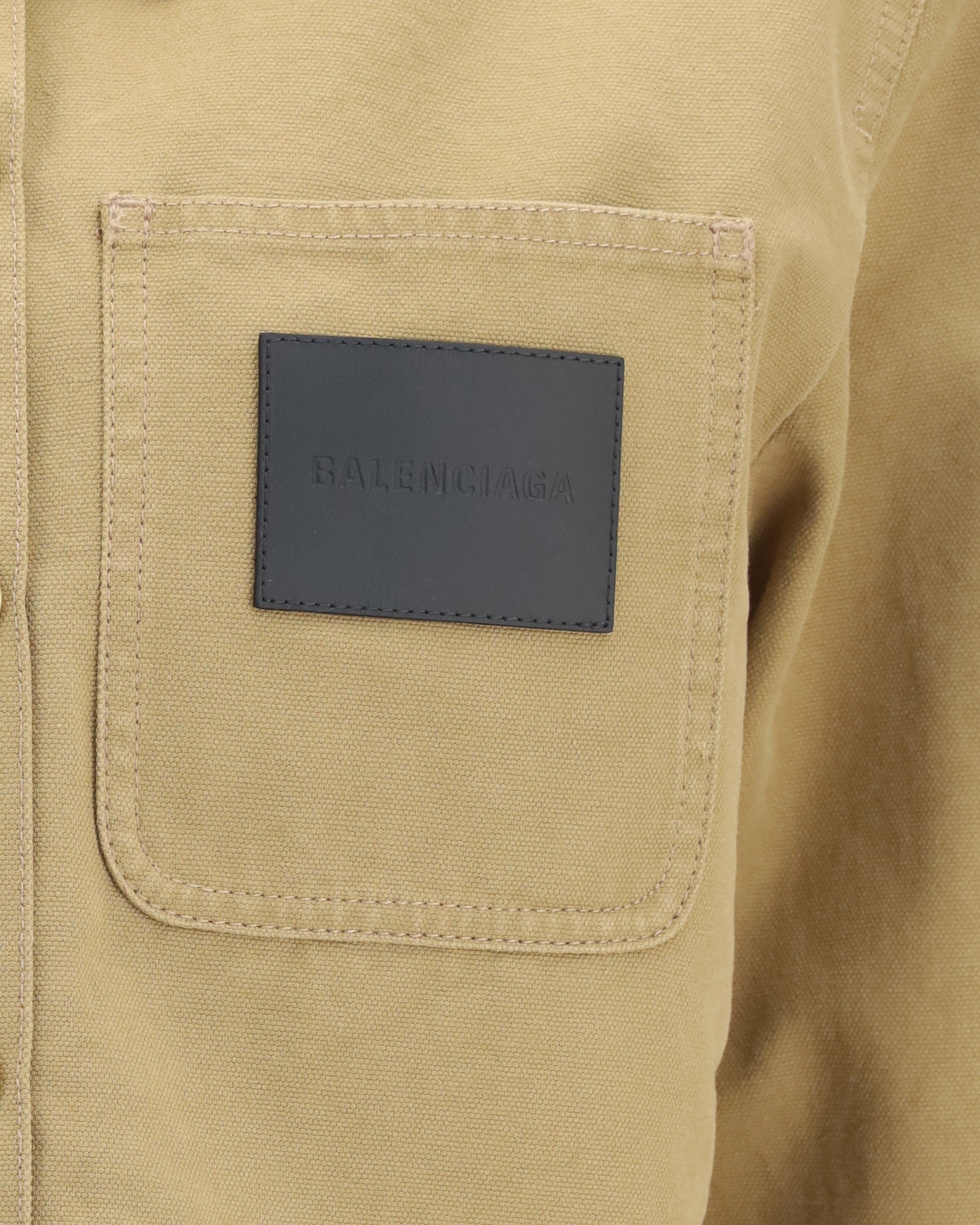 Укороченная куртка из плотного хлопка Balenciaga
