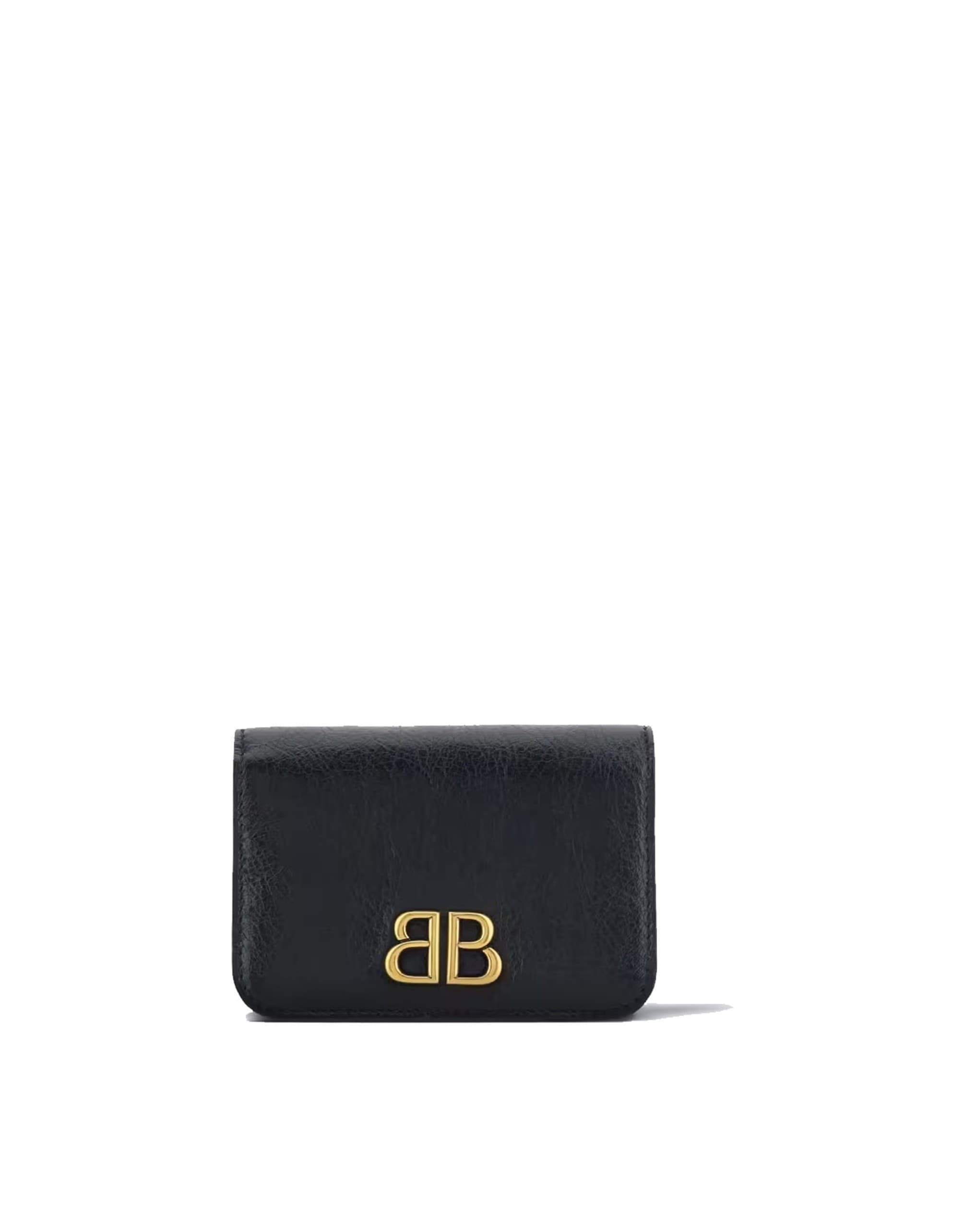 Balenciaga Leather Bb Wallet Card Holder