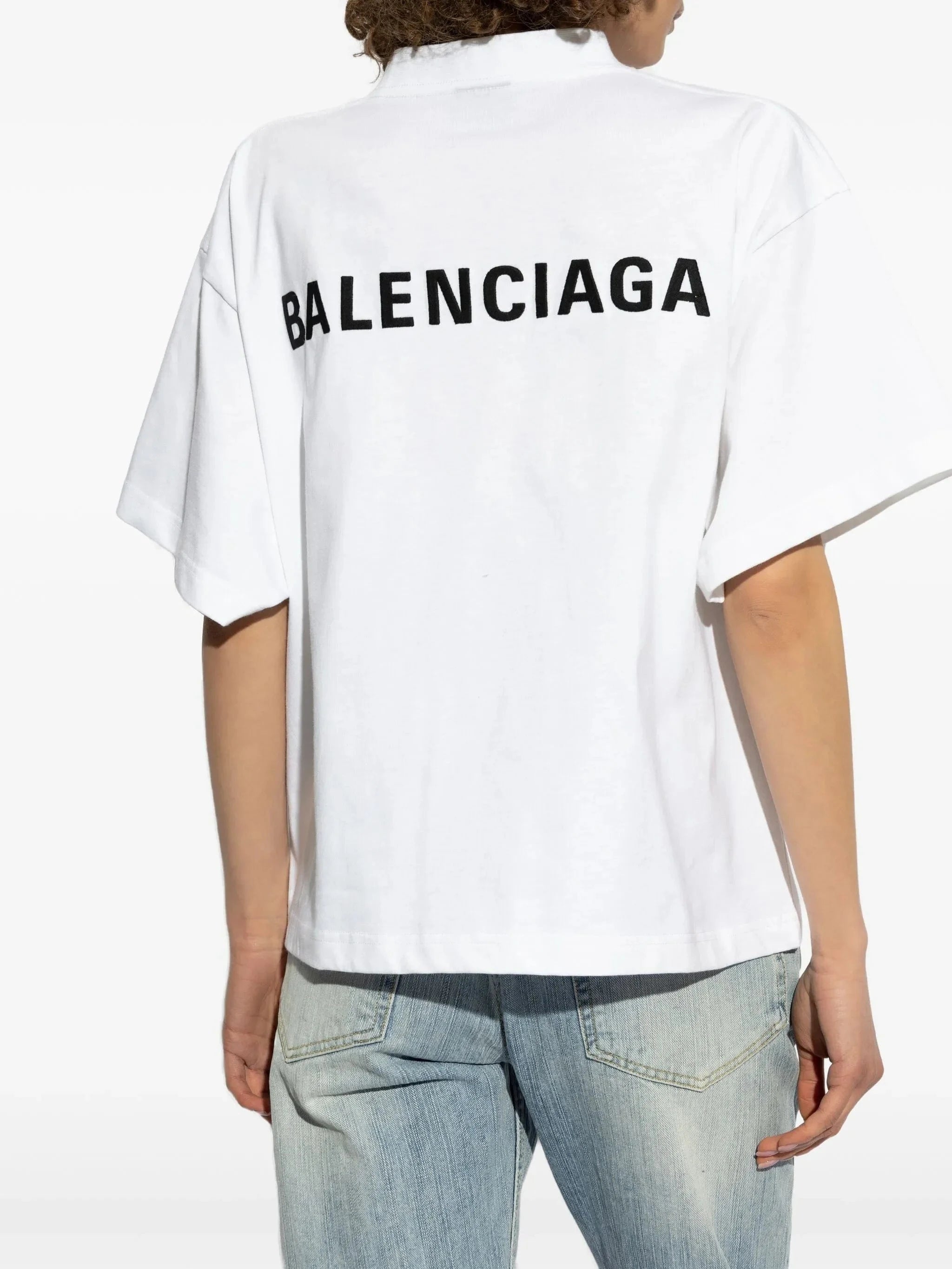 Balenciaga Logo-Embroidered T-Shirt