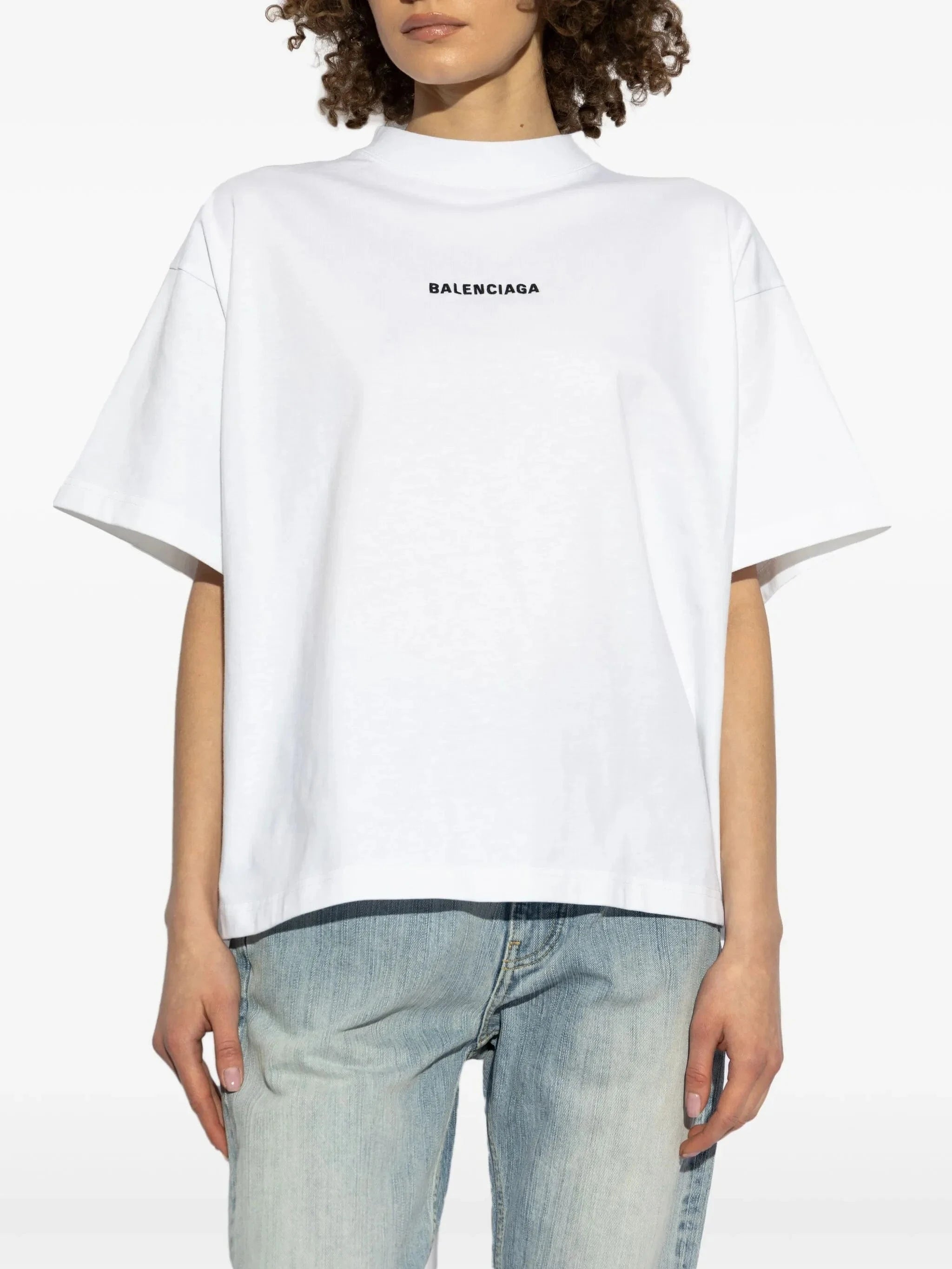 Balenciaga Logo-Embroidered T-Shirt