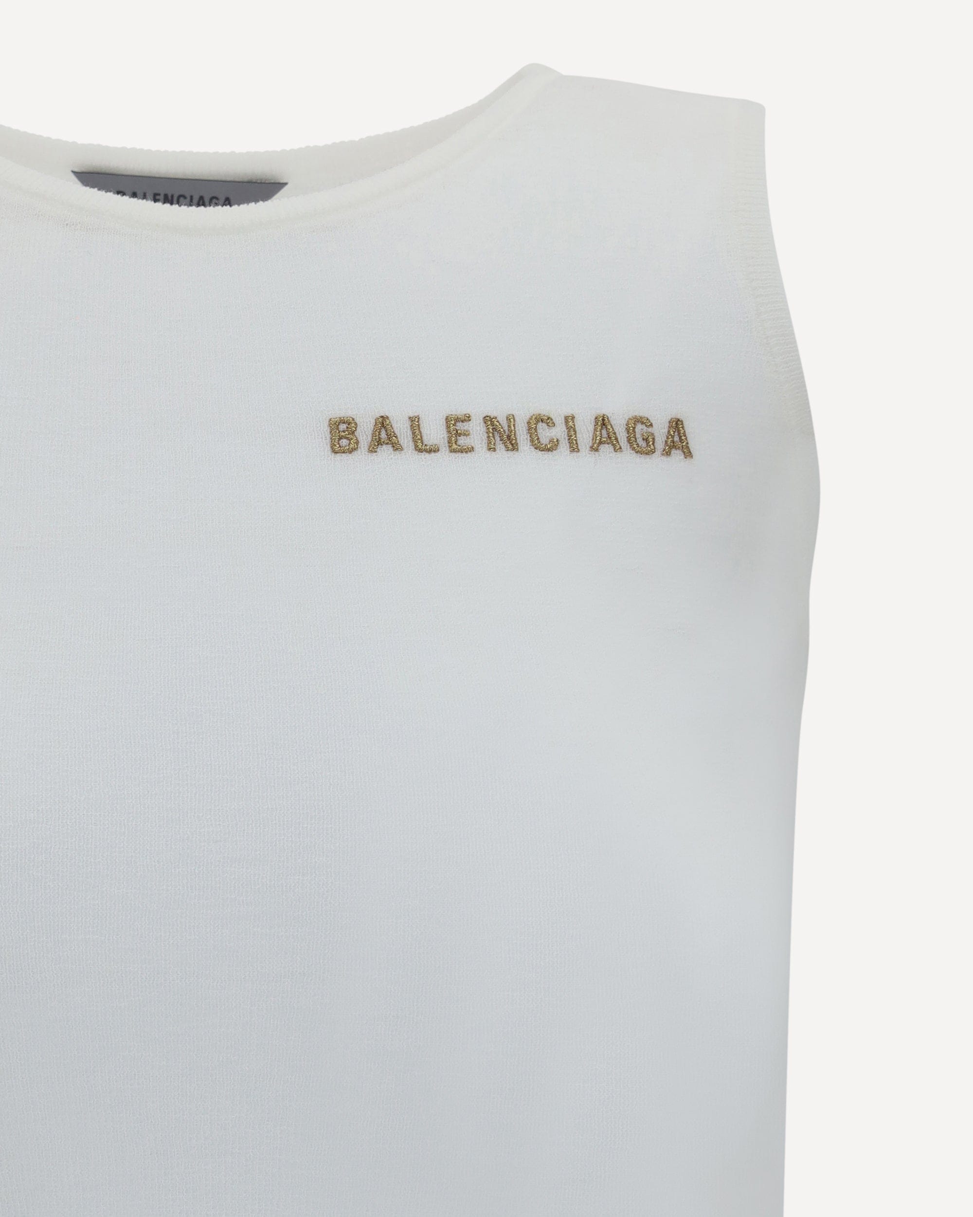 Balenciaga Balenciaga Logo Tank Top