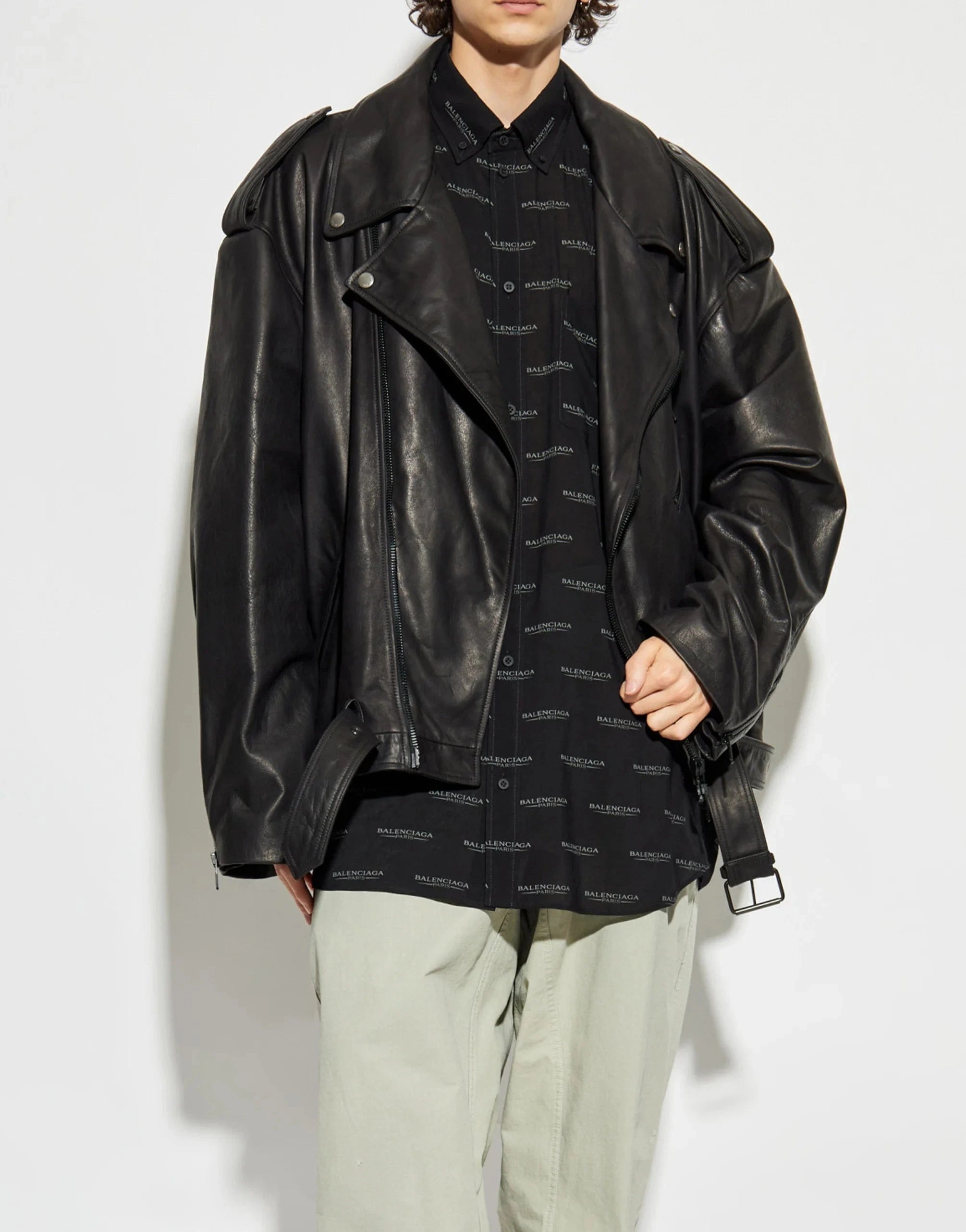 Balenciaga Balenciaga Logoed Monogram Shirt