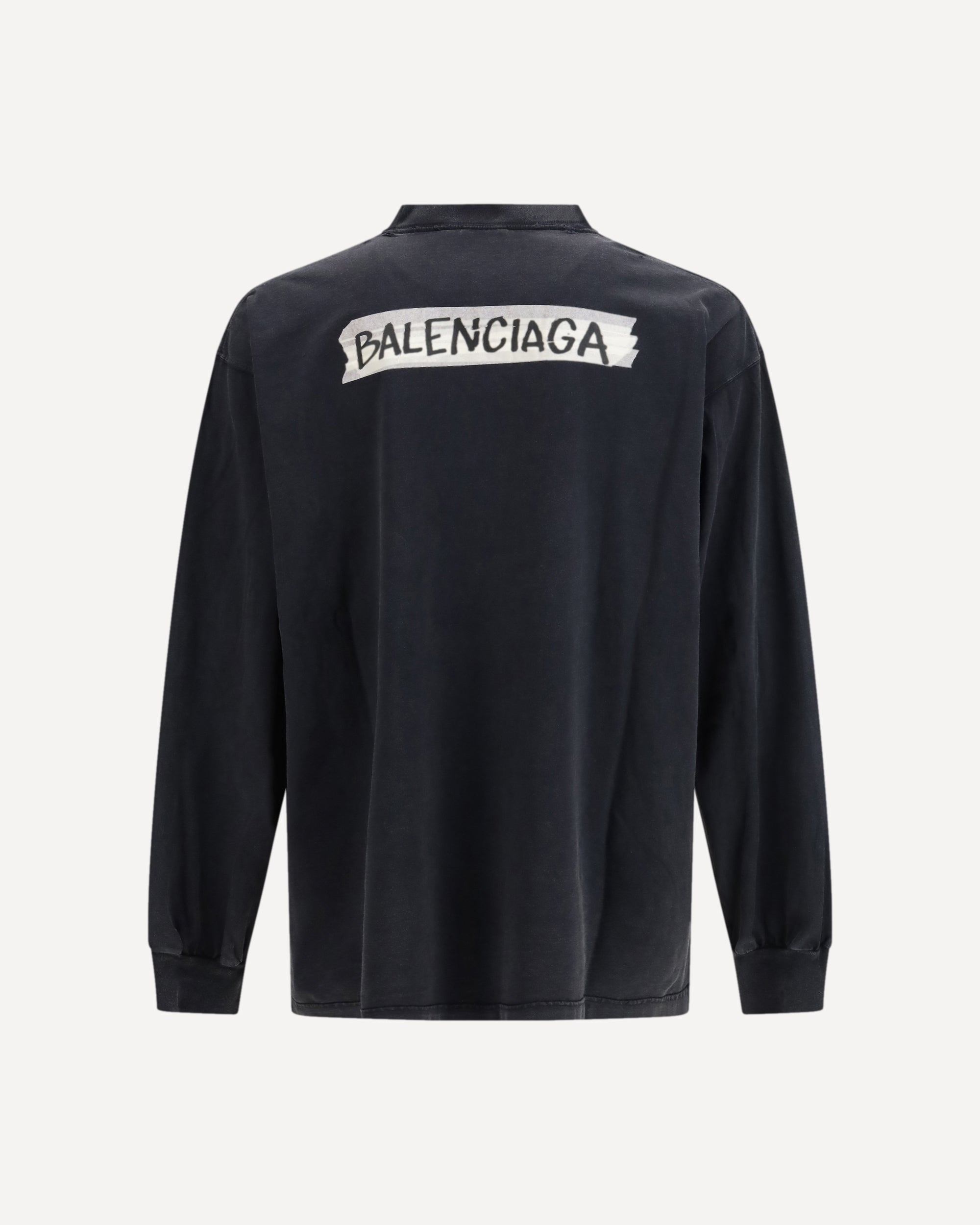 Balenciaga Long-Sleeve Masking Tape T-Shirt - alternate view
