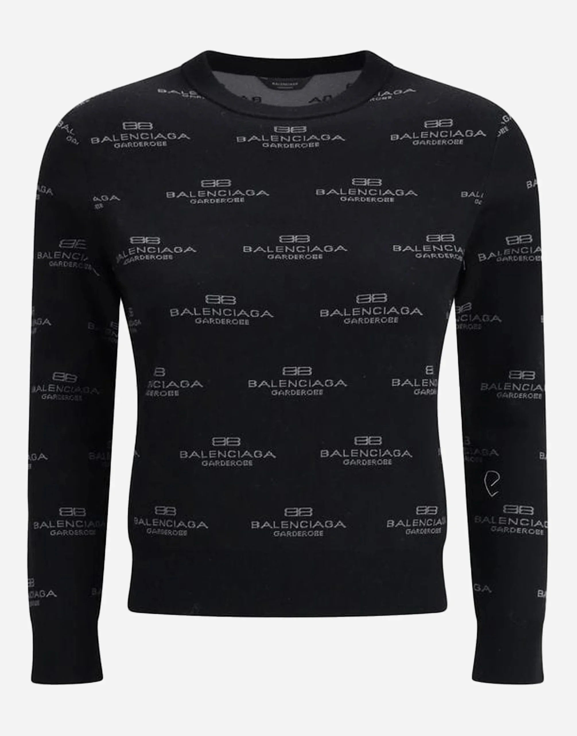 Balenciaga Maglione Con Logo All-Over Sweater