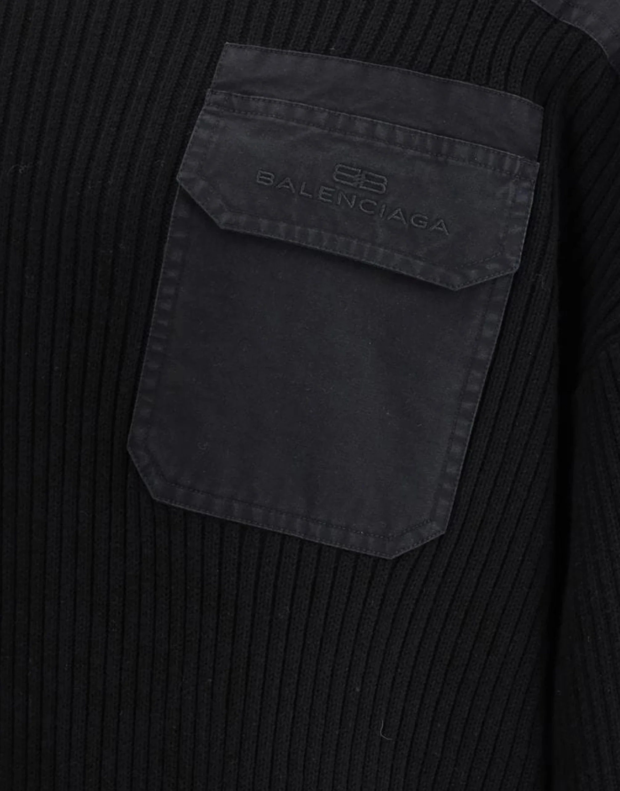 Balenciaga Military Ribbed Sweater