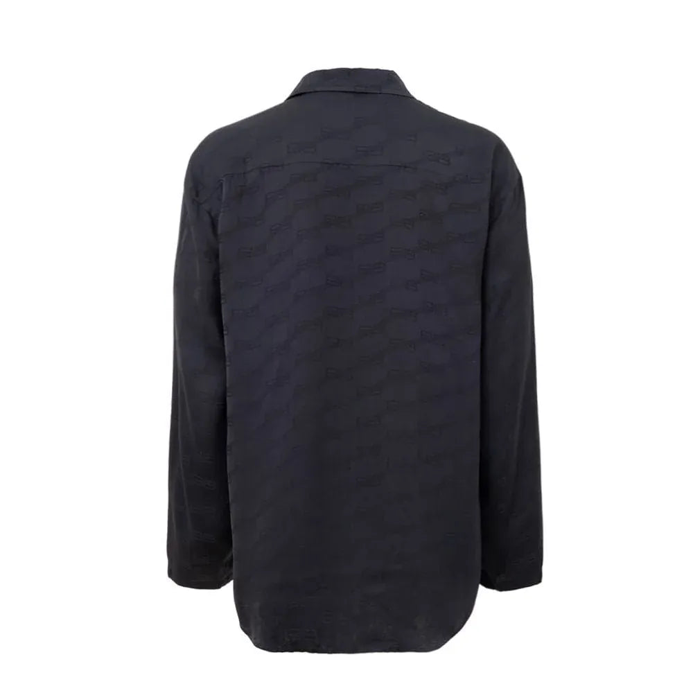 Balenciaga Balenciaga Monogram Button-Up Long Sleeve Shirt