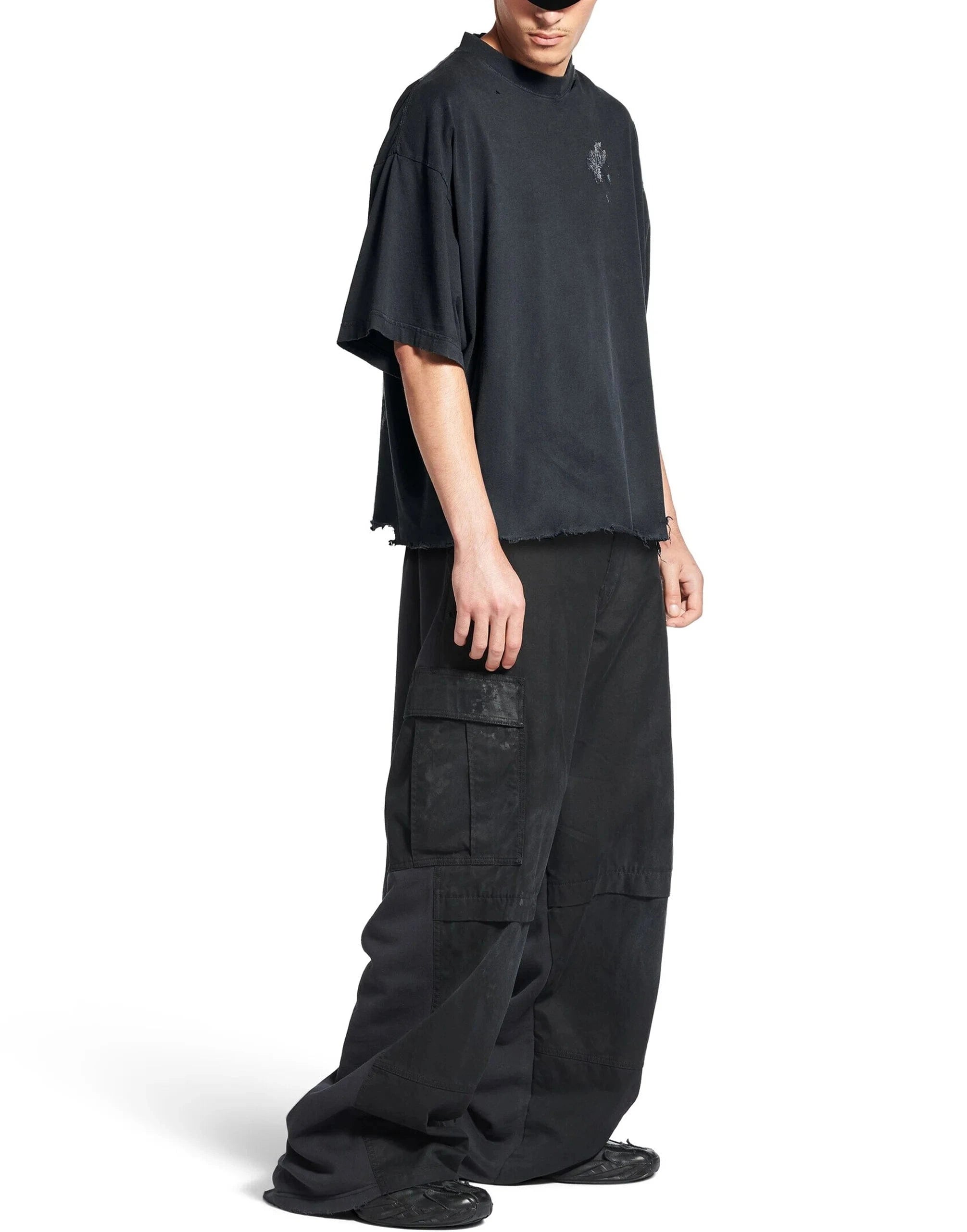 Balenciaga Nail Polish Cropped T-shirt