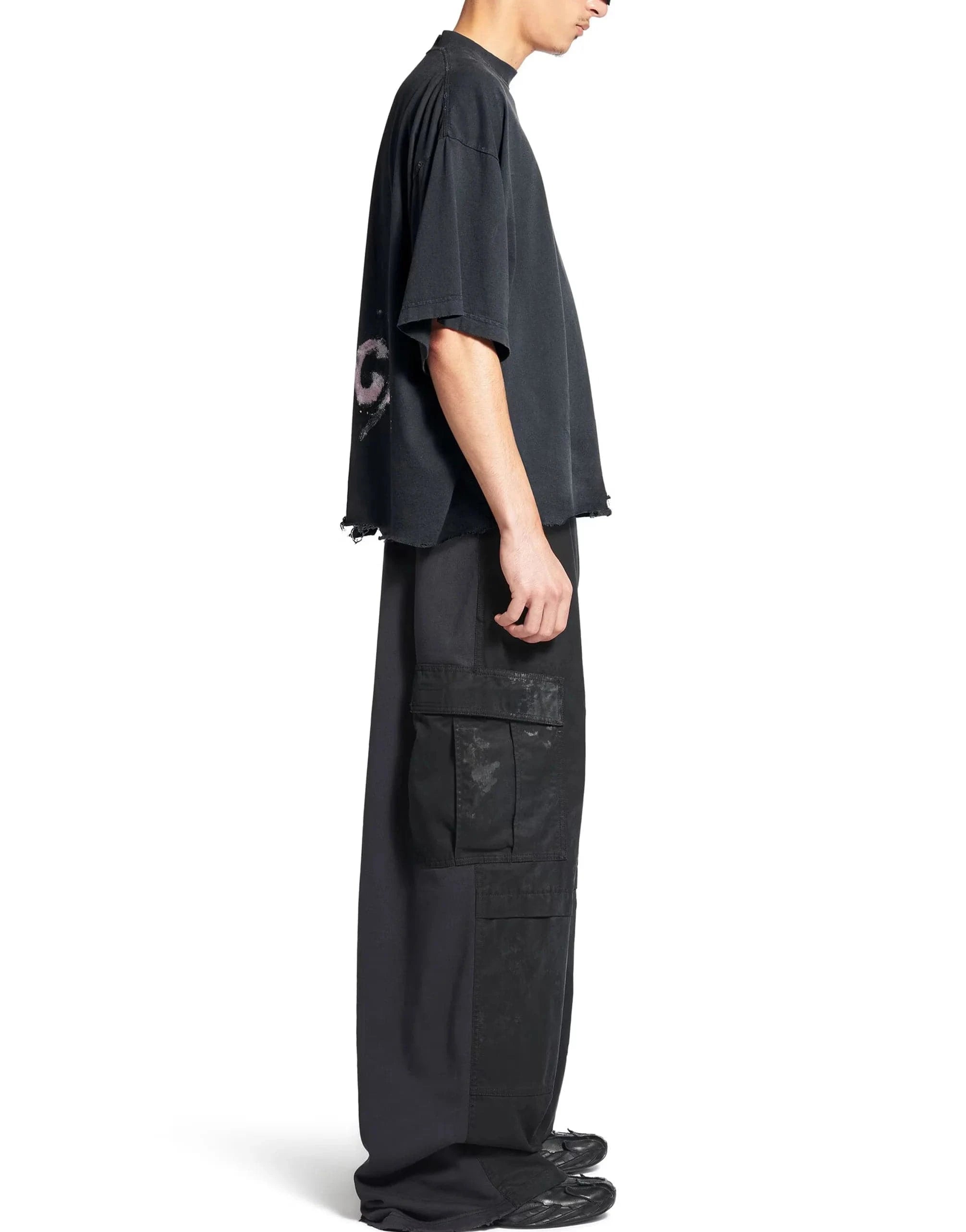 Balenciaga Nail Polish Cropped T-shirt