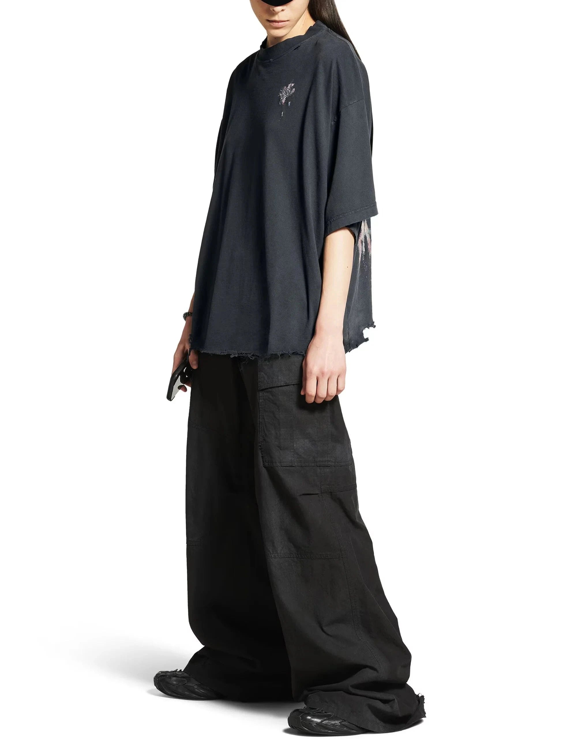 Balenciaga Nail Polish Cropped T-shirt