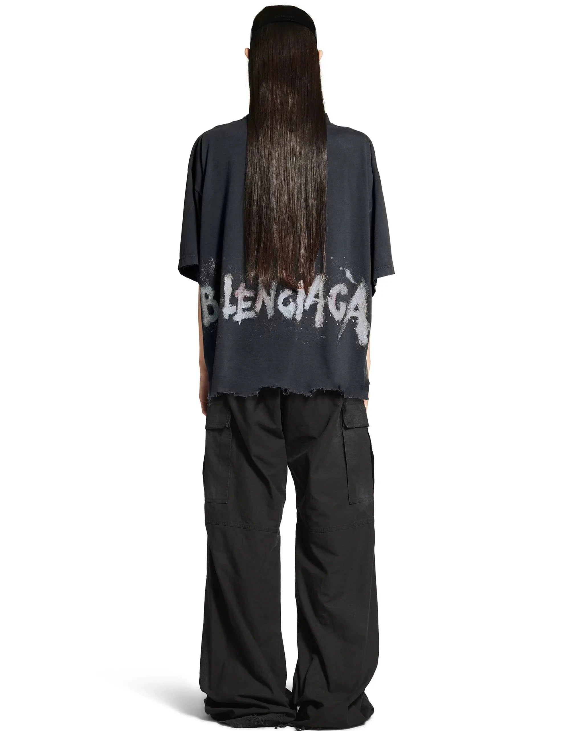 Balenciaga Nail Polish Cropped T-shirt