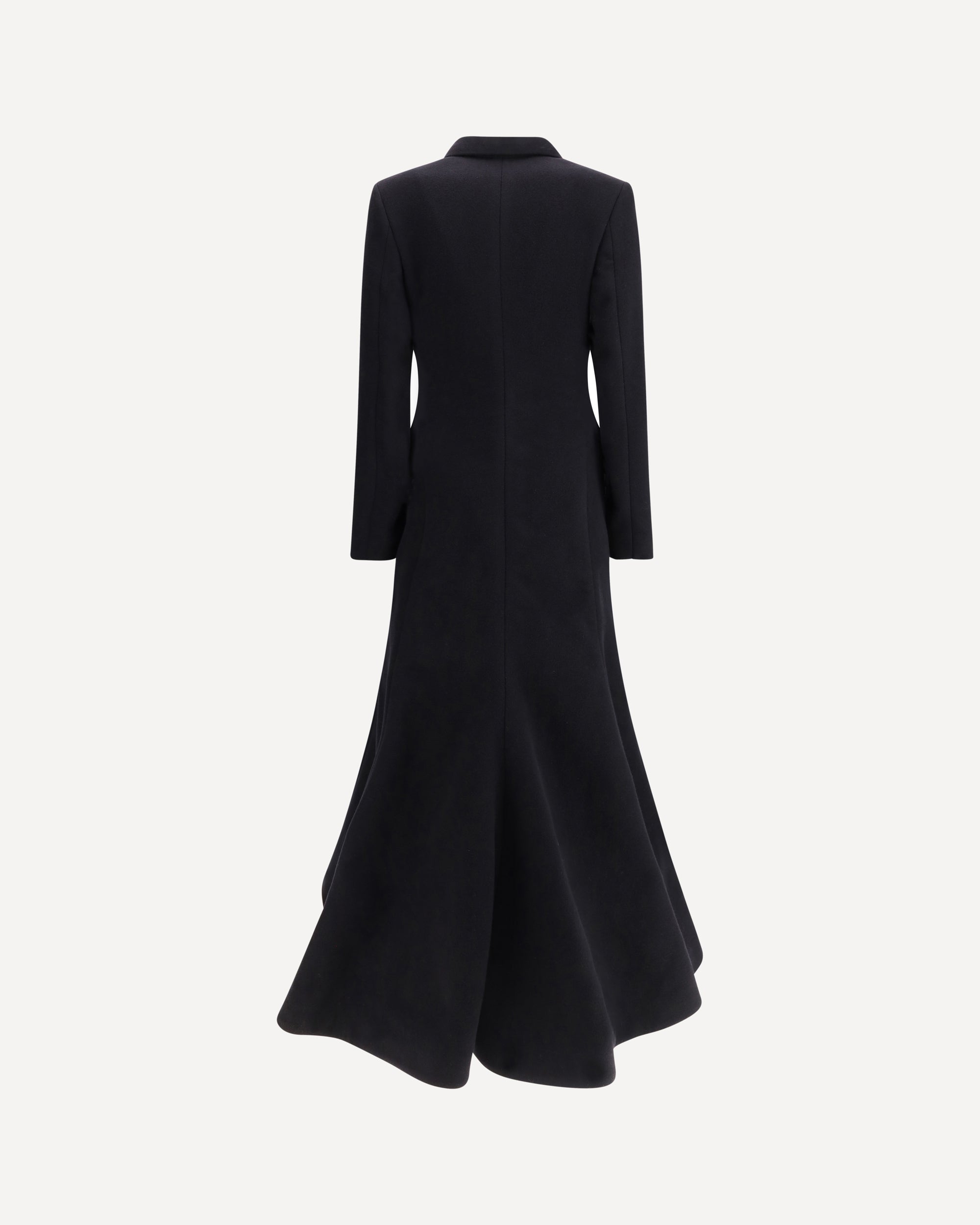 Balenciaga Oversized Godet Double-Breasted Coat