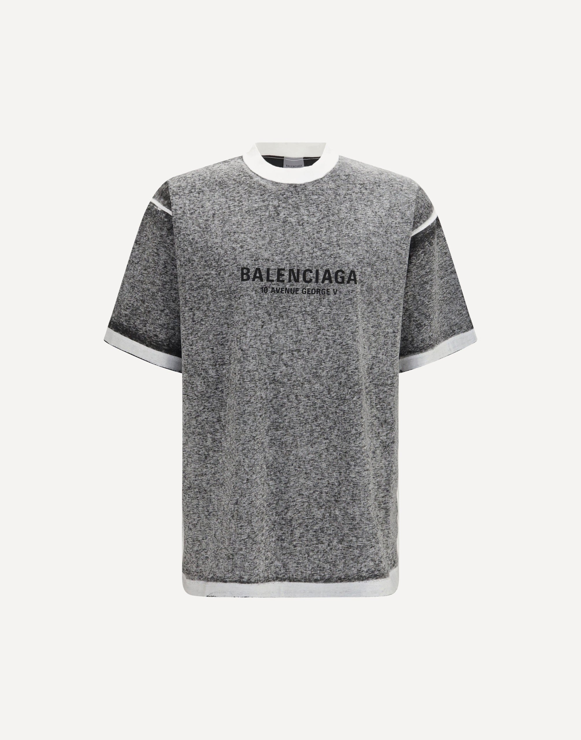 Оверсайз-футболка Balenciaga меланжевая