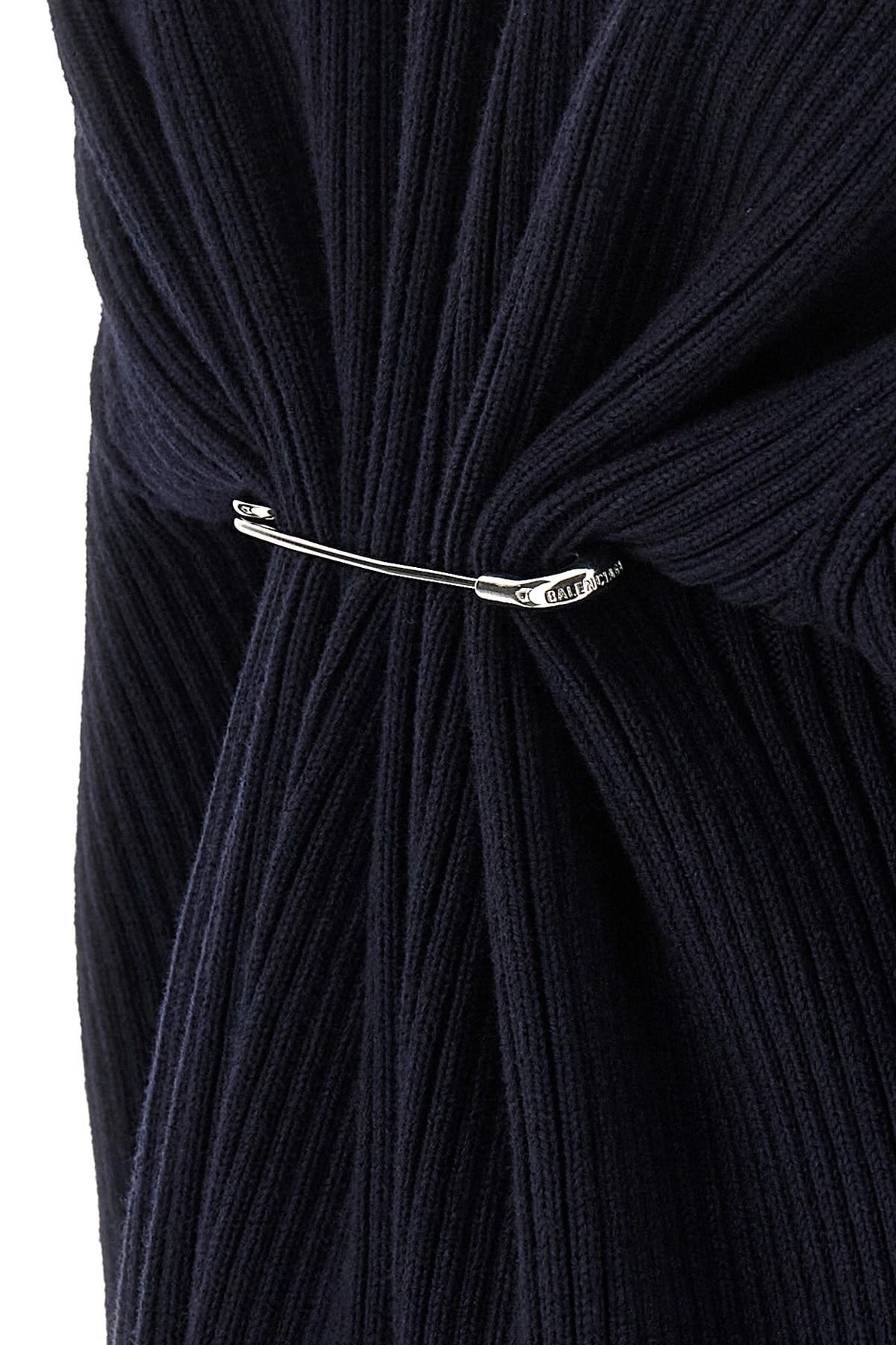Balenciaga Balenciaga Pinched Ribbed Knit Mini Dress