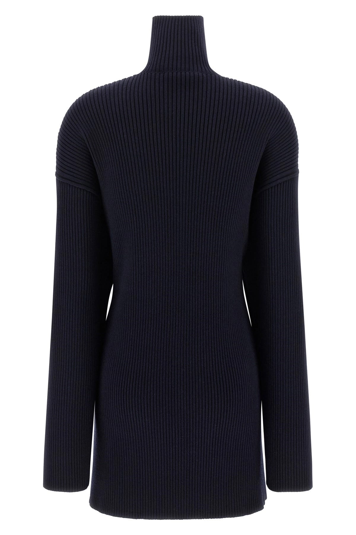 Balenciaga Balenciaga Pinched Ribbed Knit Mini Dress