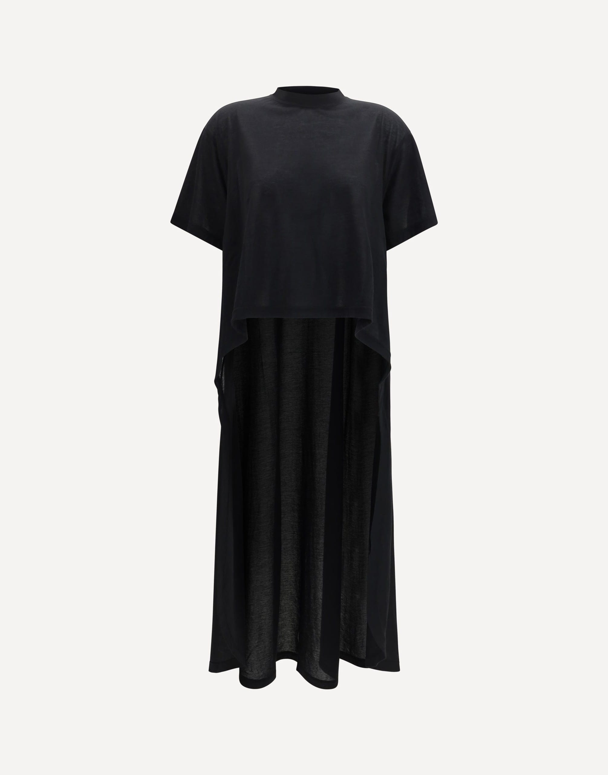 Balenciaga Sheer Detailed Crewneck T-Shirt