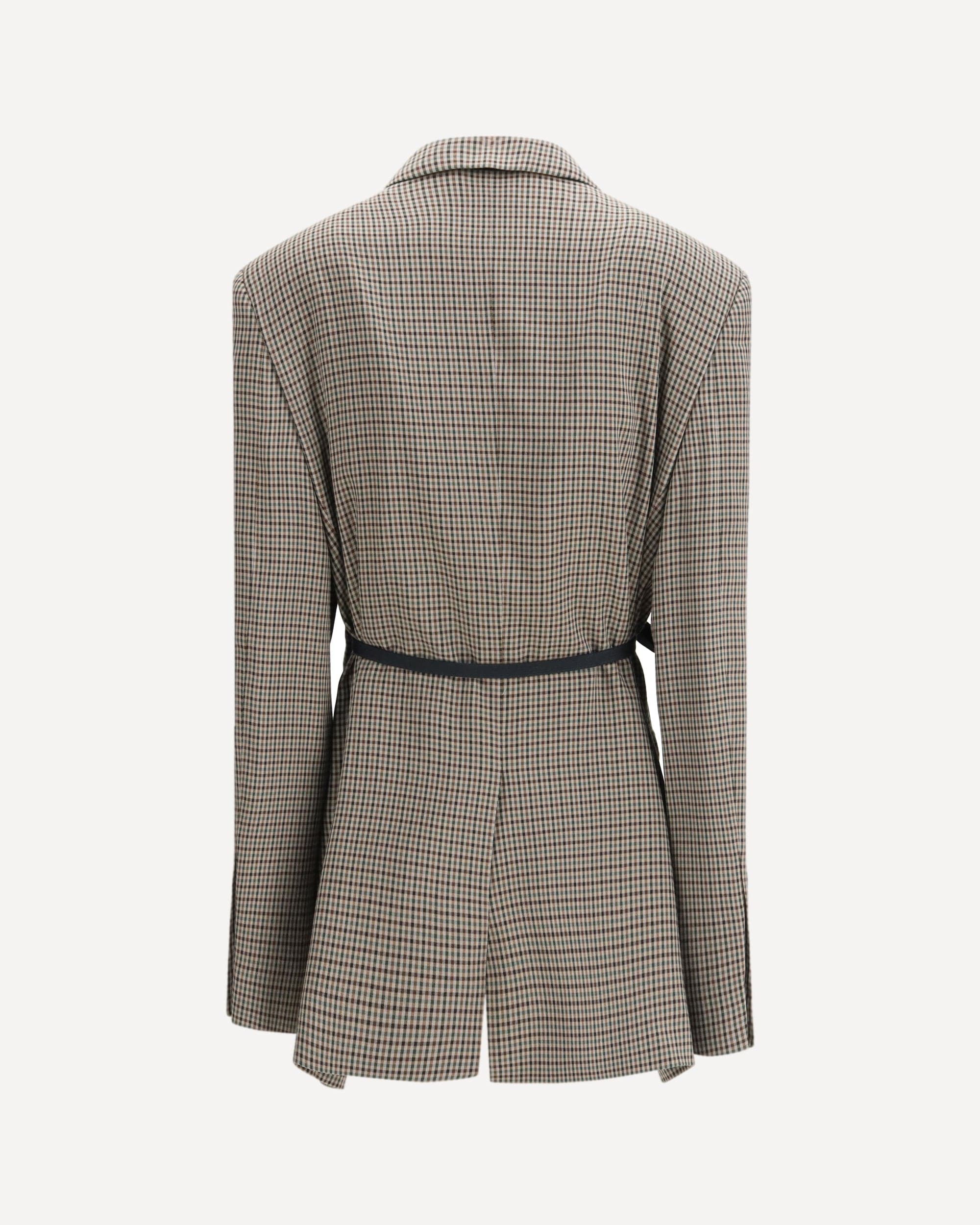 Balenciaga Single-Breasted Vichy Jacket - alternate view