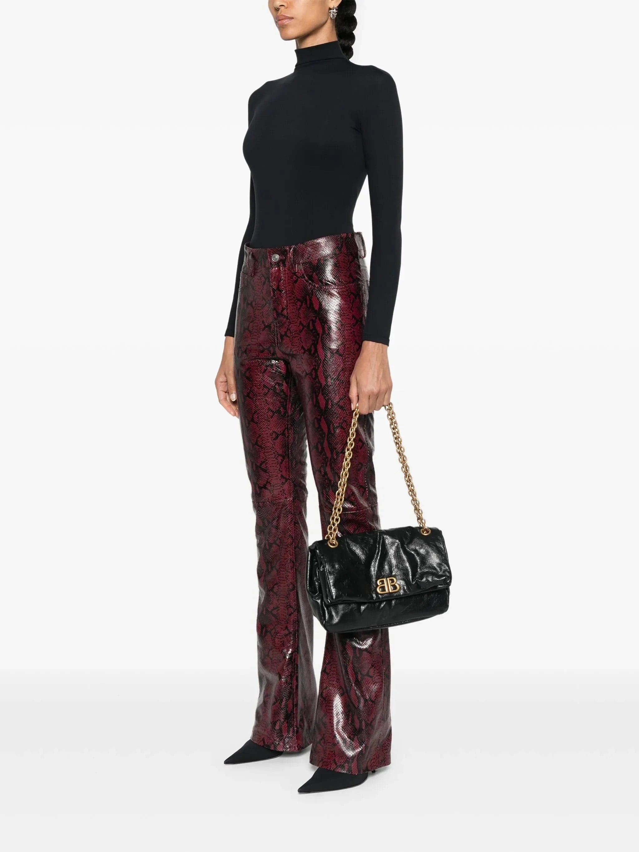 Balenciaga Small Monaco Chain-Strap Shoulder Bag