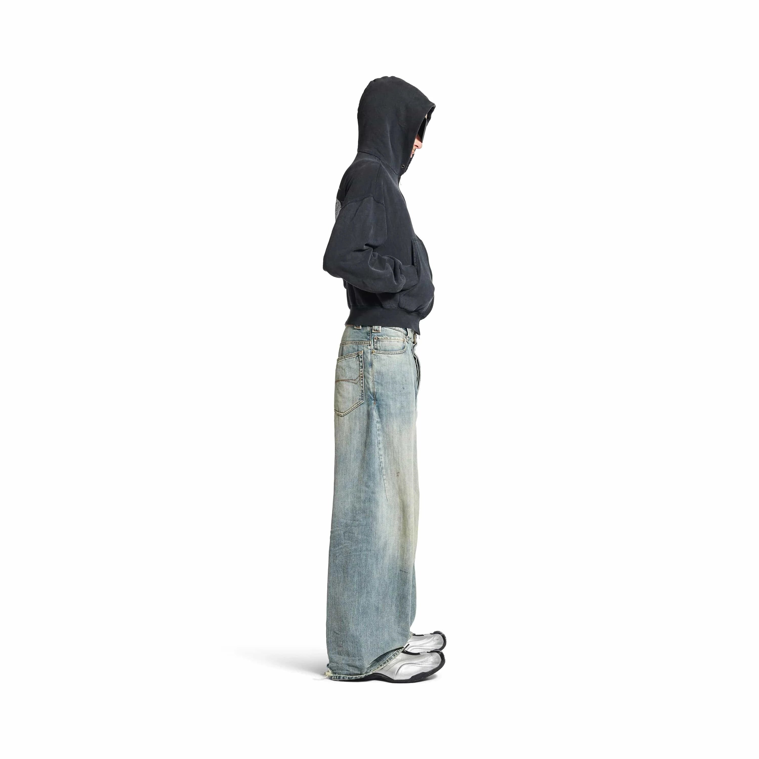 Balenciaga Stained Effect Baggy Jeans