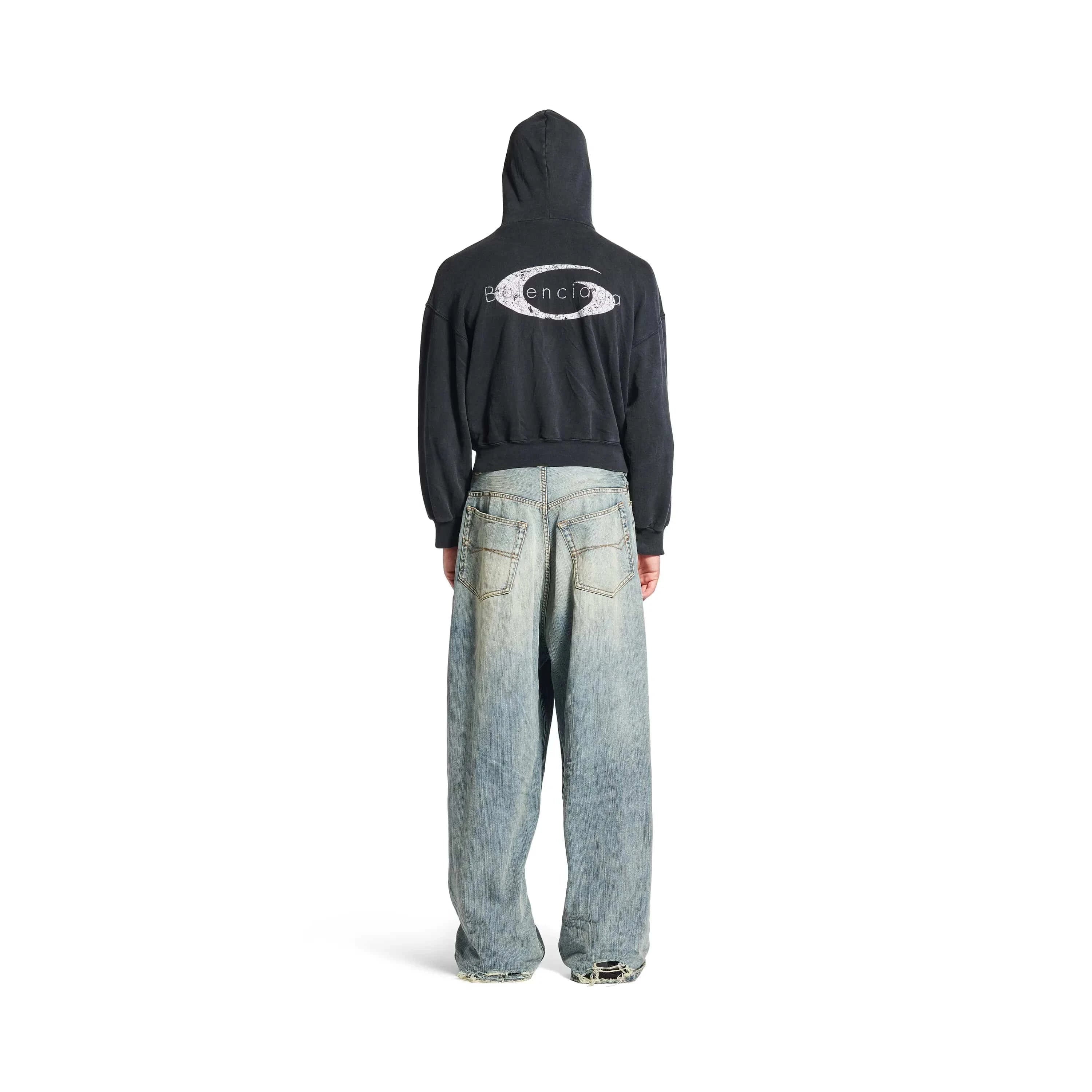 Balenciaga Stained Effect Baggy Jeans